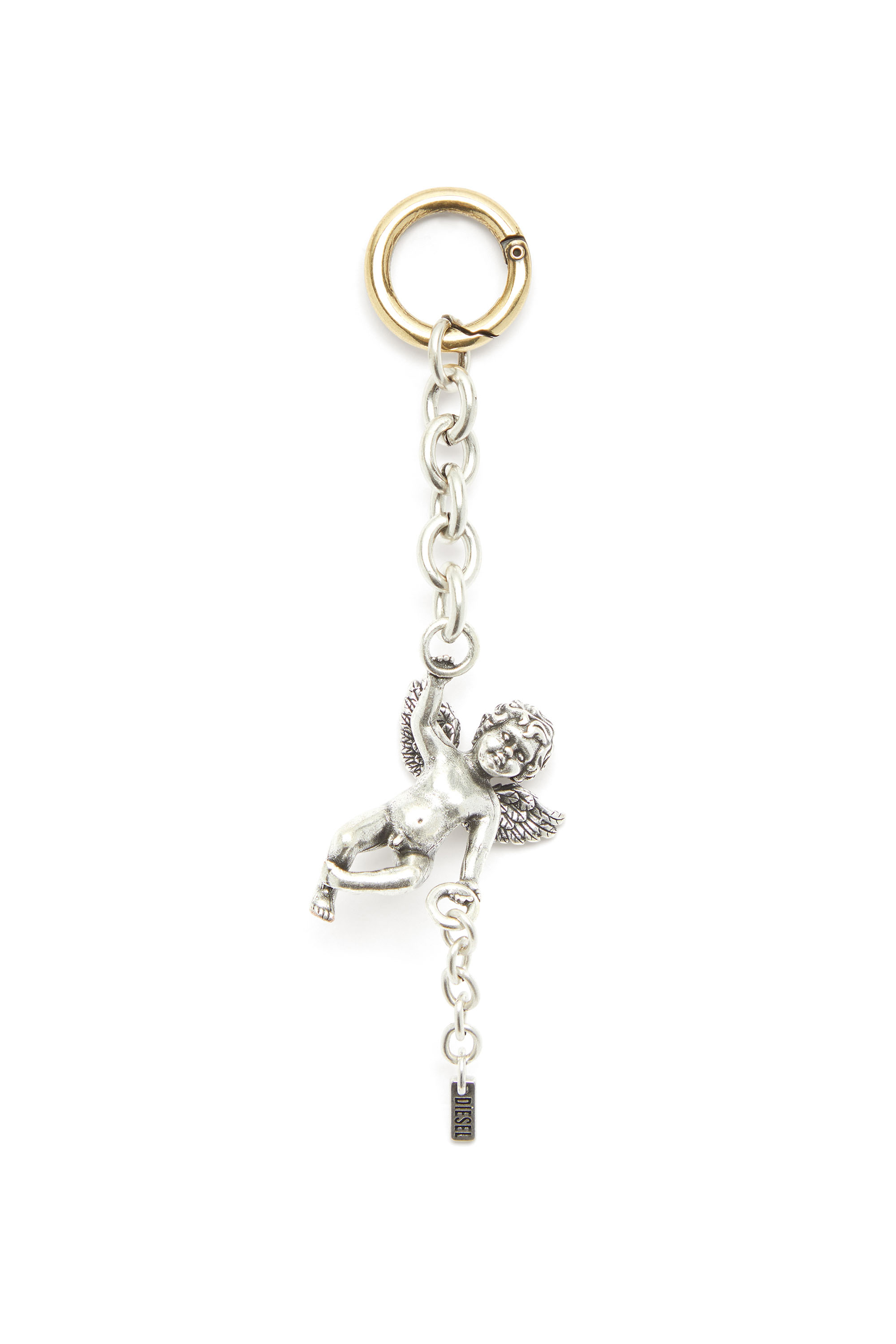 Diesel - CHARM-ANGEL, Breloque ch&eacute;rubin en m&eacute;tal Femme in Gris argent&eacute; - 1