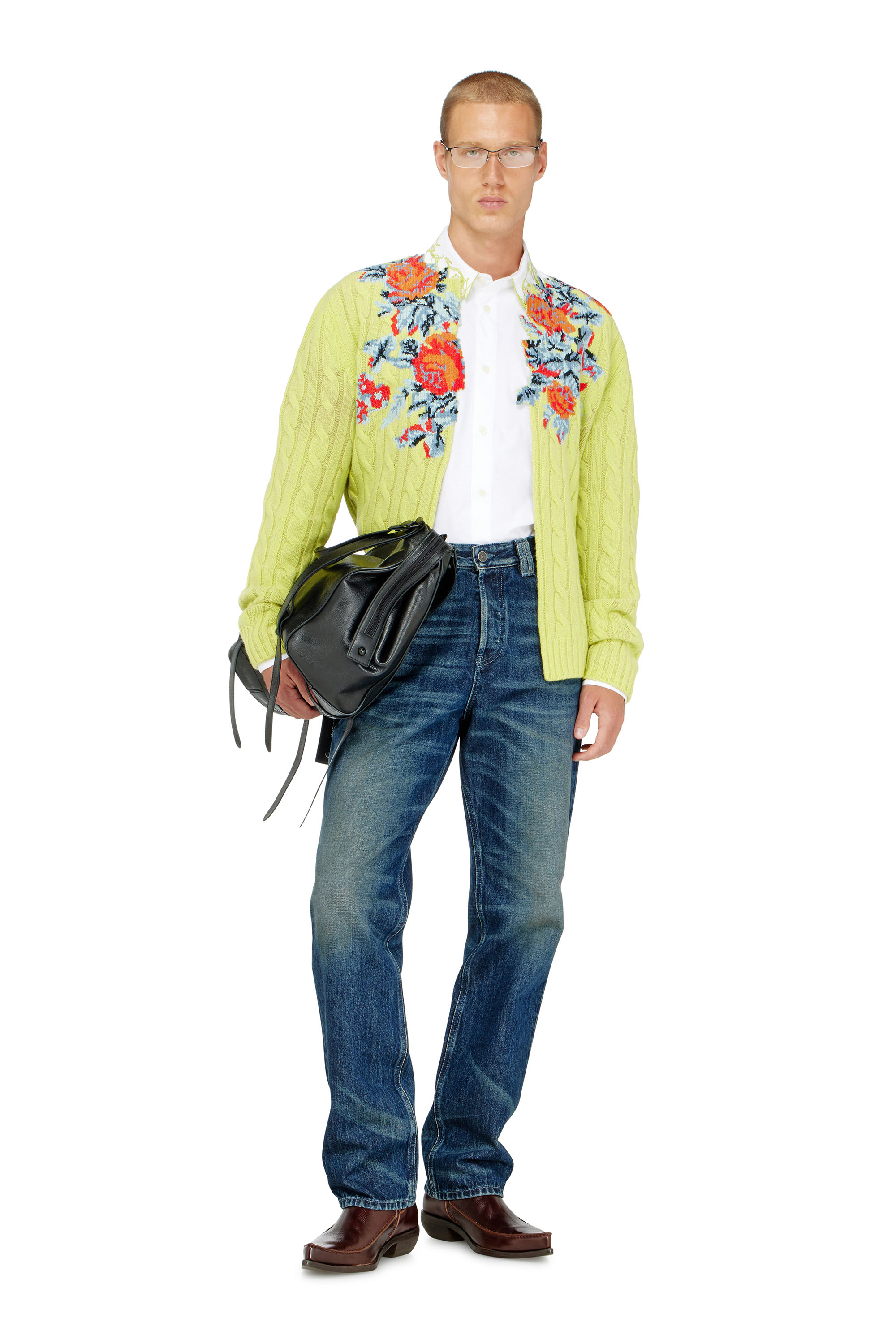Diesel - Regular Jeans 1991 D-Voeed 007FZ Homme, Bleu Fonc&eacute; - Image 1