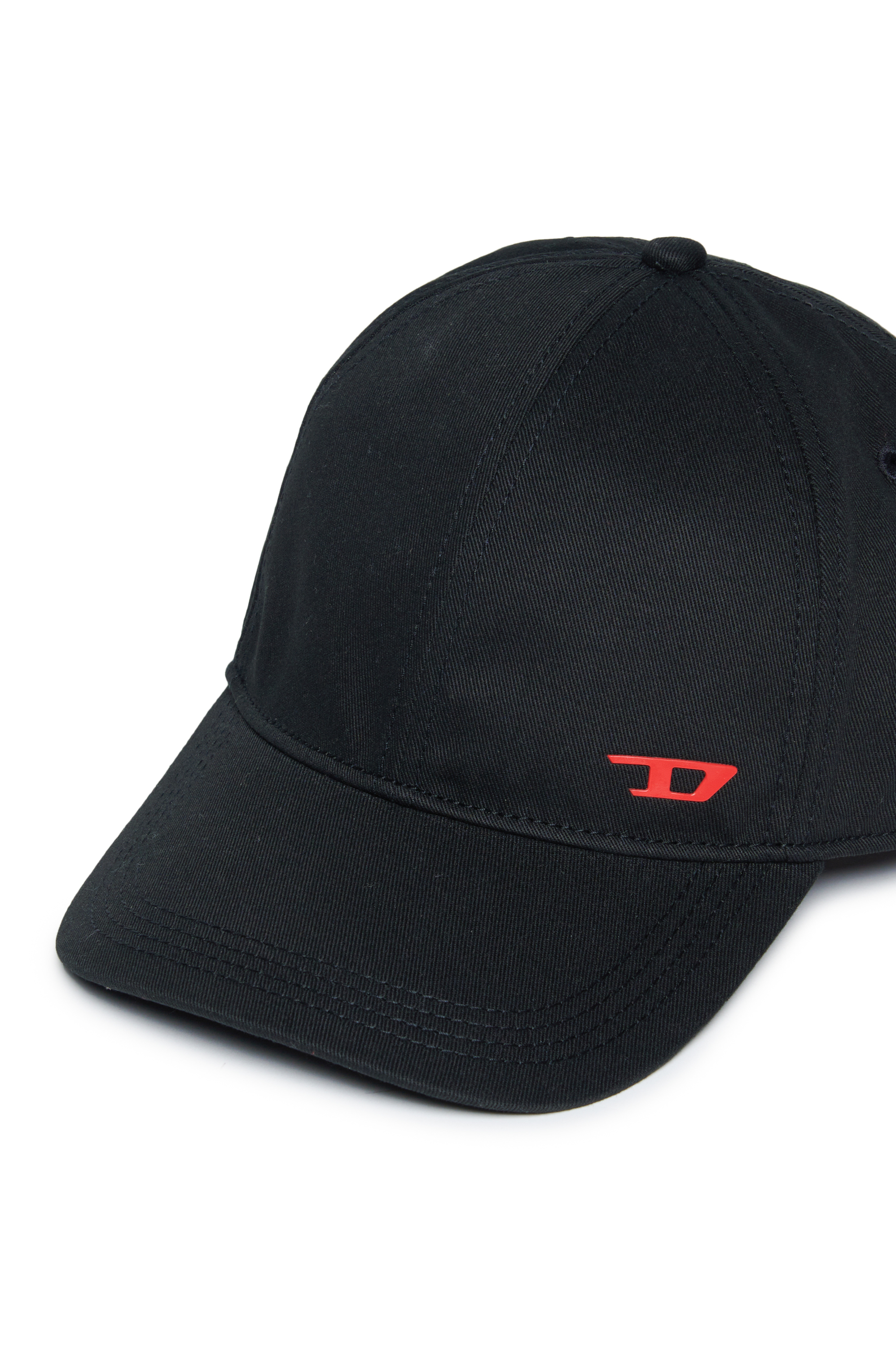 Diesel - FENSID, Casquette de baseball avec logo D Homme in Noir - 3