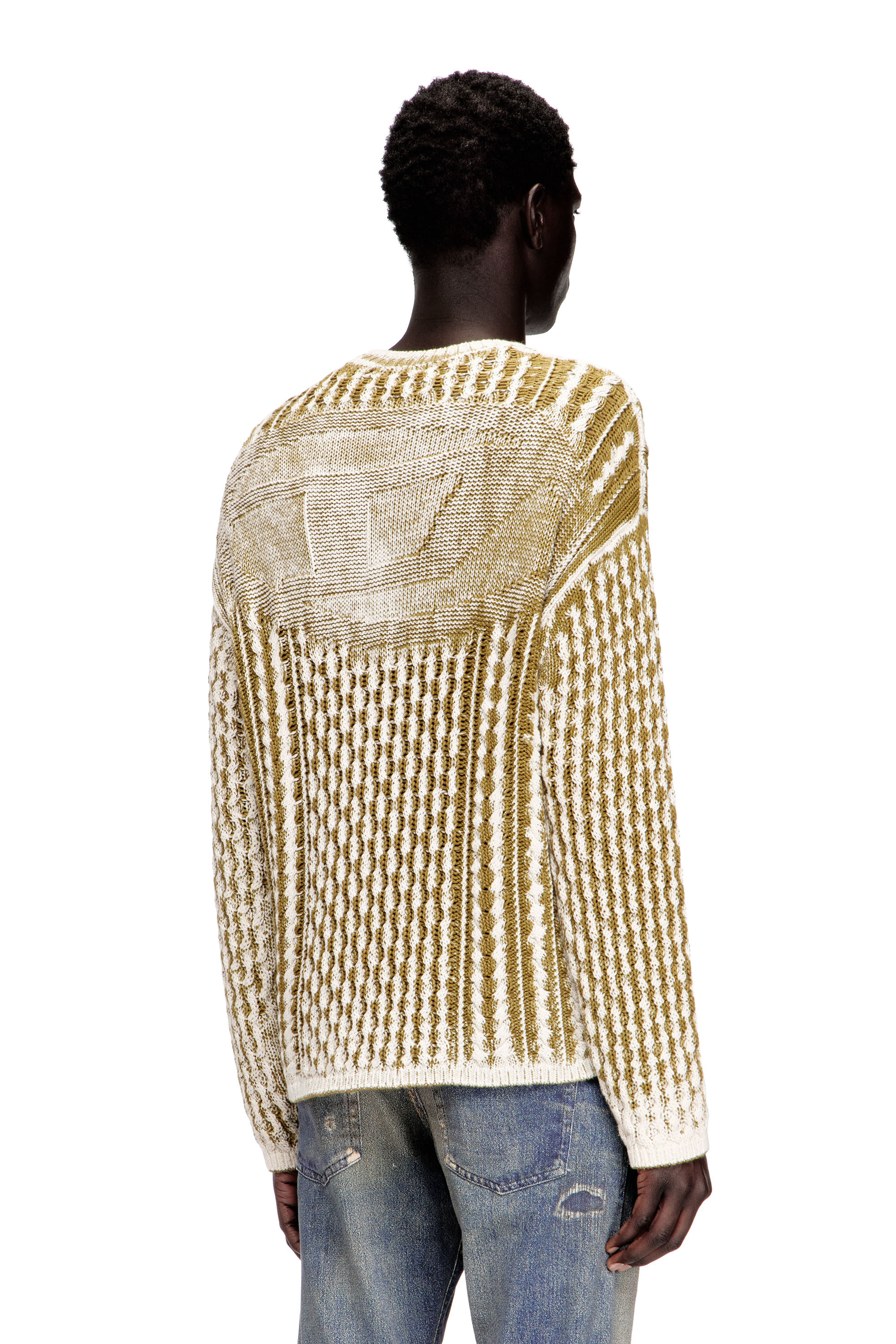 Diesel - K-MOISE, Pull torsad&eacute; &agrave; motif invers&eacute; Homme in ToBeDefined - 4