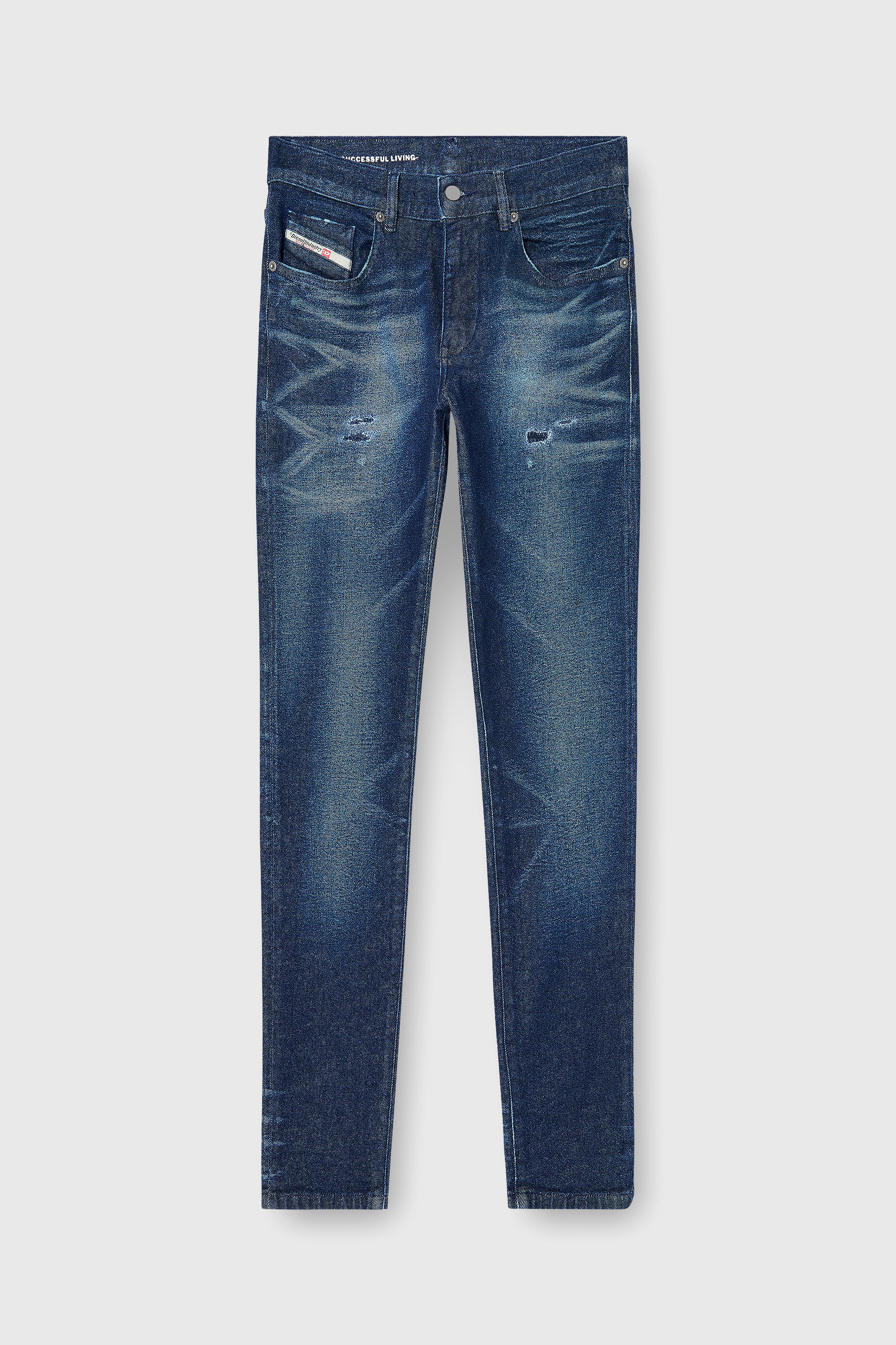 Diesel - Slim Jeans 2019 D-Strukt 0KBBU Homme, Bleu Fonc&eacute; - Image 6