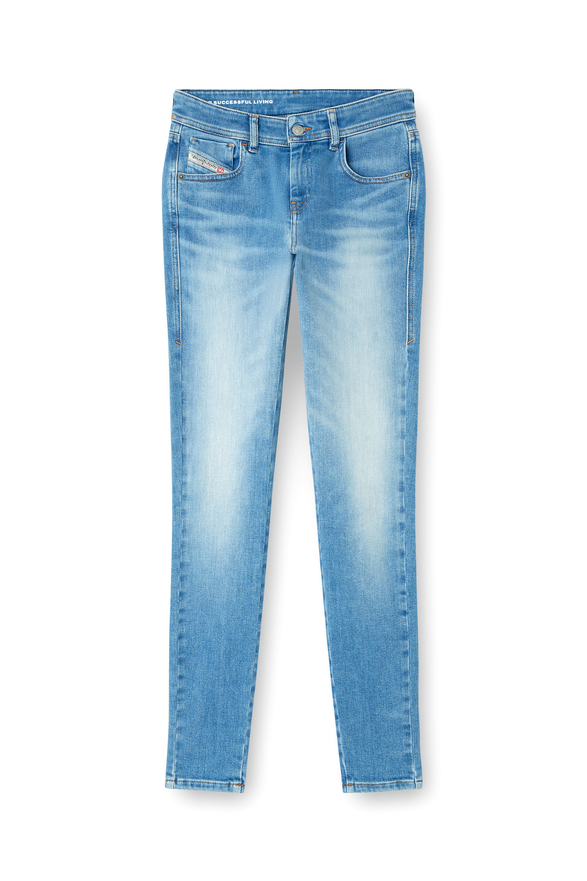 Diesel - Skinny Jeans 2017 Slandy 09L94 Femme, Bleu Clair - Image 3