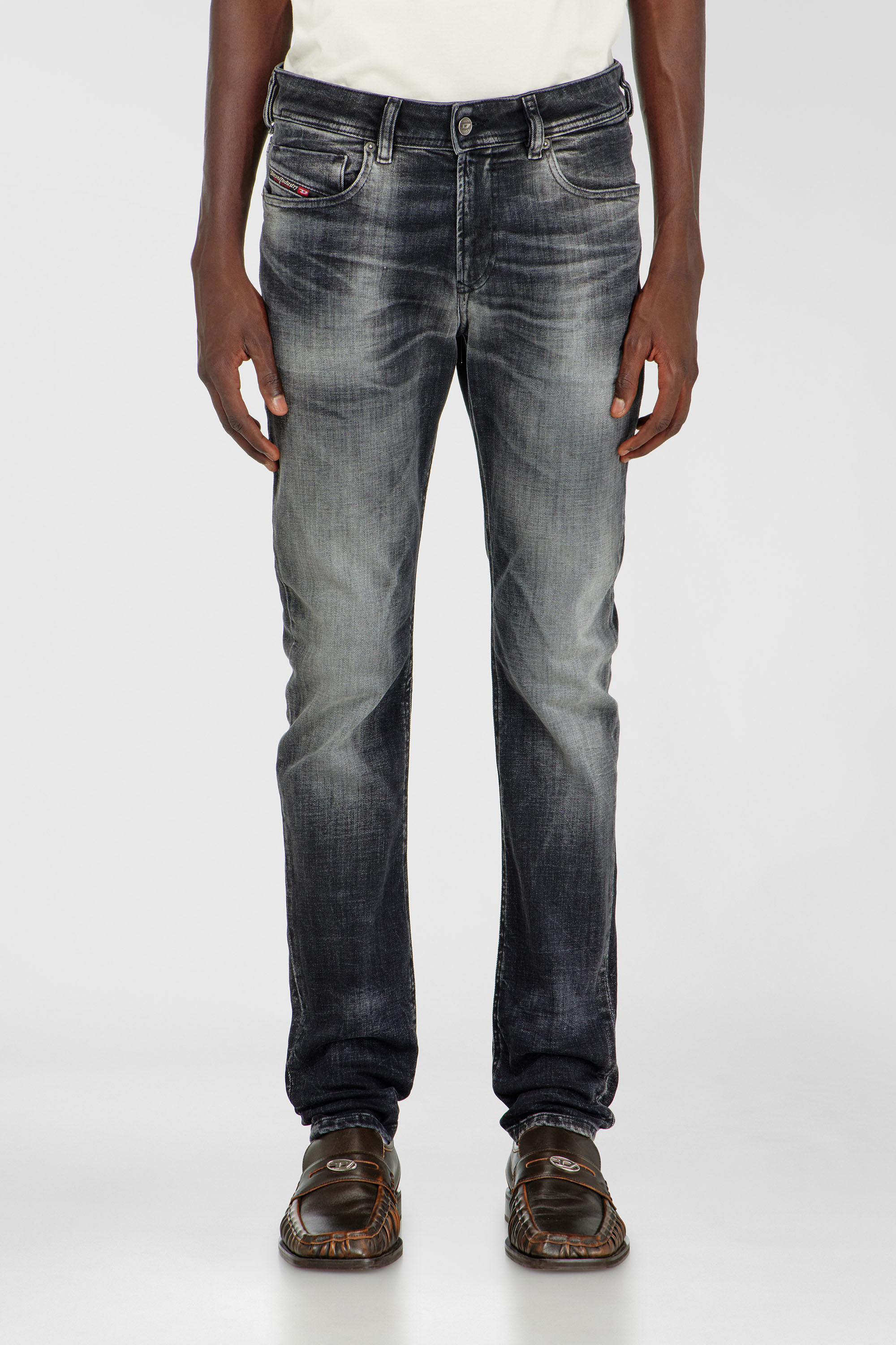Diesel - Skinny Jeans 1979 Sleenker 09R08 Homme, Noir/Gris fonc&eacute; - Image 1