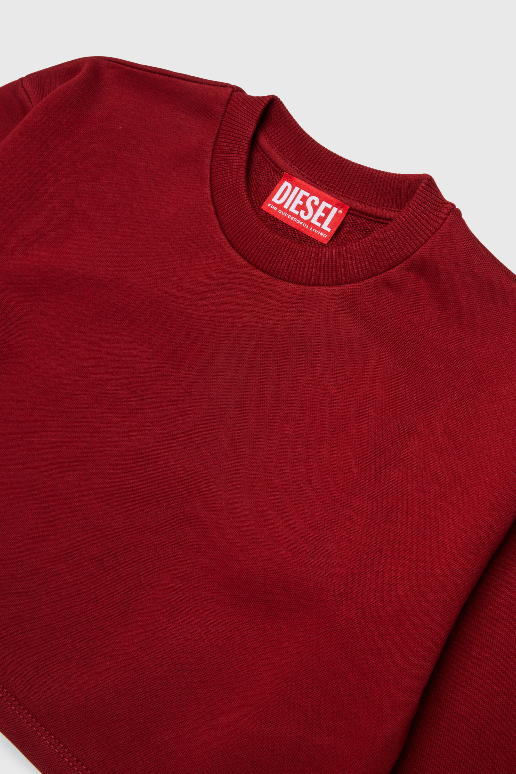 Diesel - SCEFY, Sweat-shirt avec logo d&eacute;coup&eacute; Femme in Rouge - 3