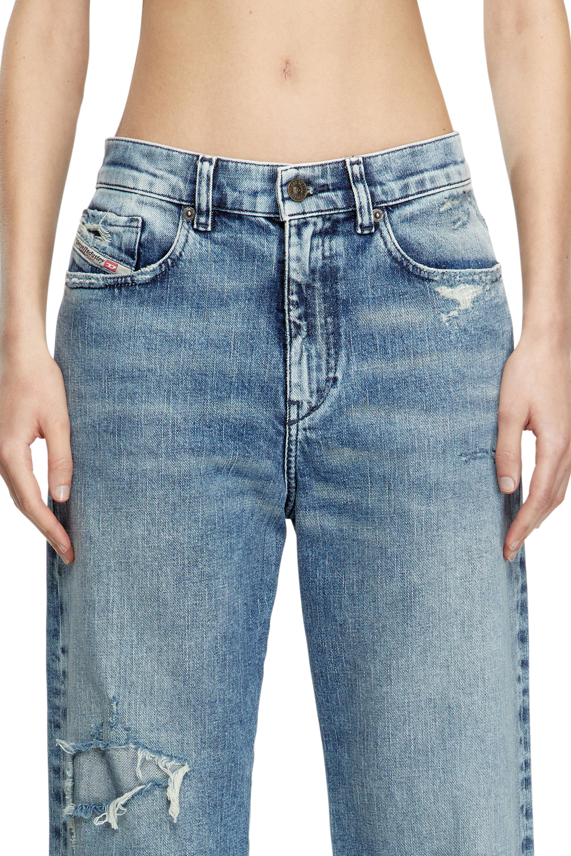 Diesel - Regular Jeans 2016 D-Air 09L34 Femme, Bleu Clair - Image 5