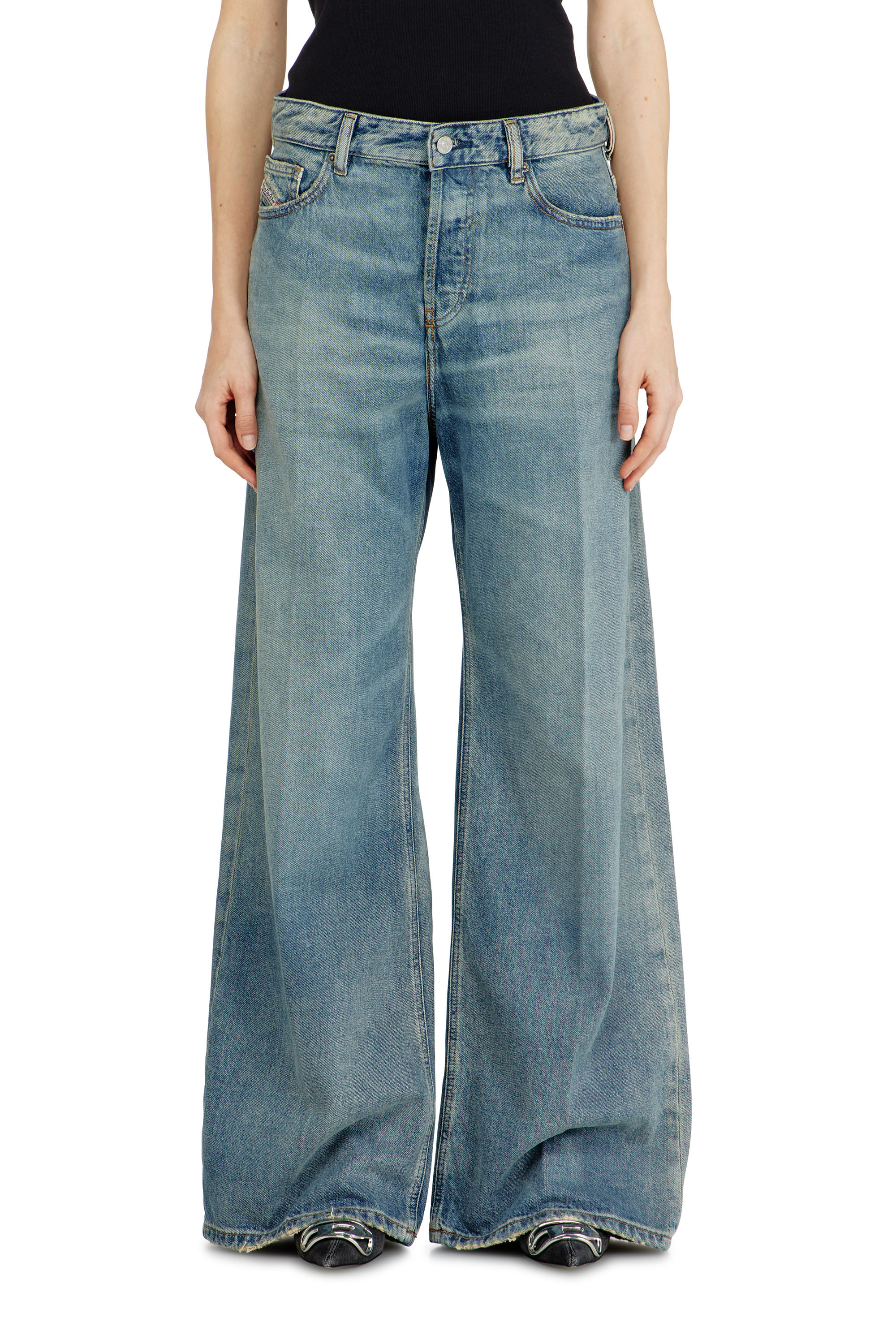 Diesel - Relaxed Jeans 1996 D-Sire 0BEBL Femme, Bleu moyen - Image 4