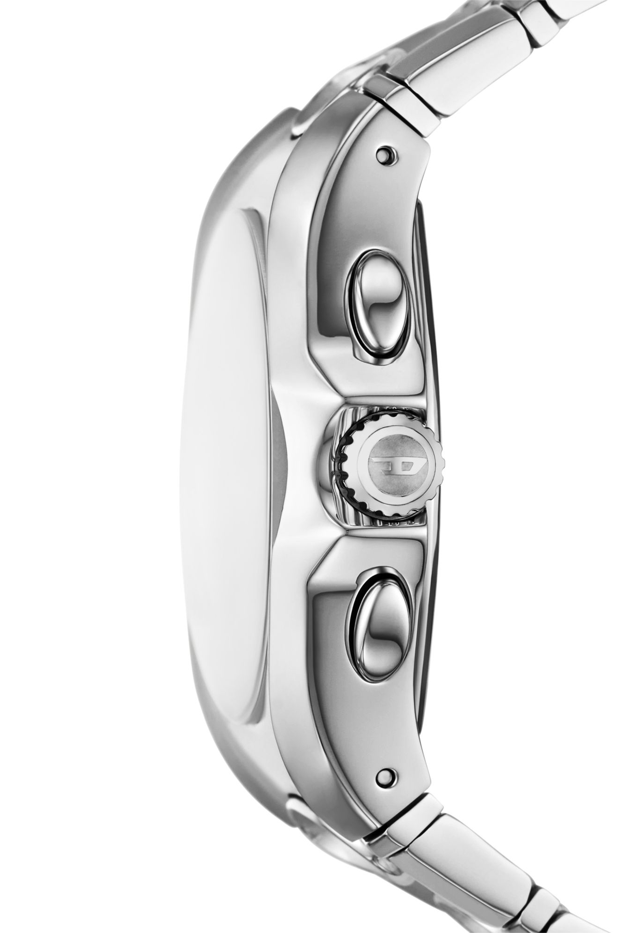 Diesel - DZ4694 WATCH, Montre D-Curve acier inoxydable Homme in Gris argenté - 3