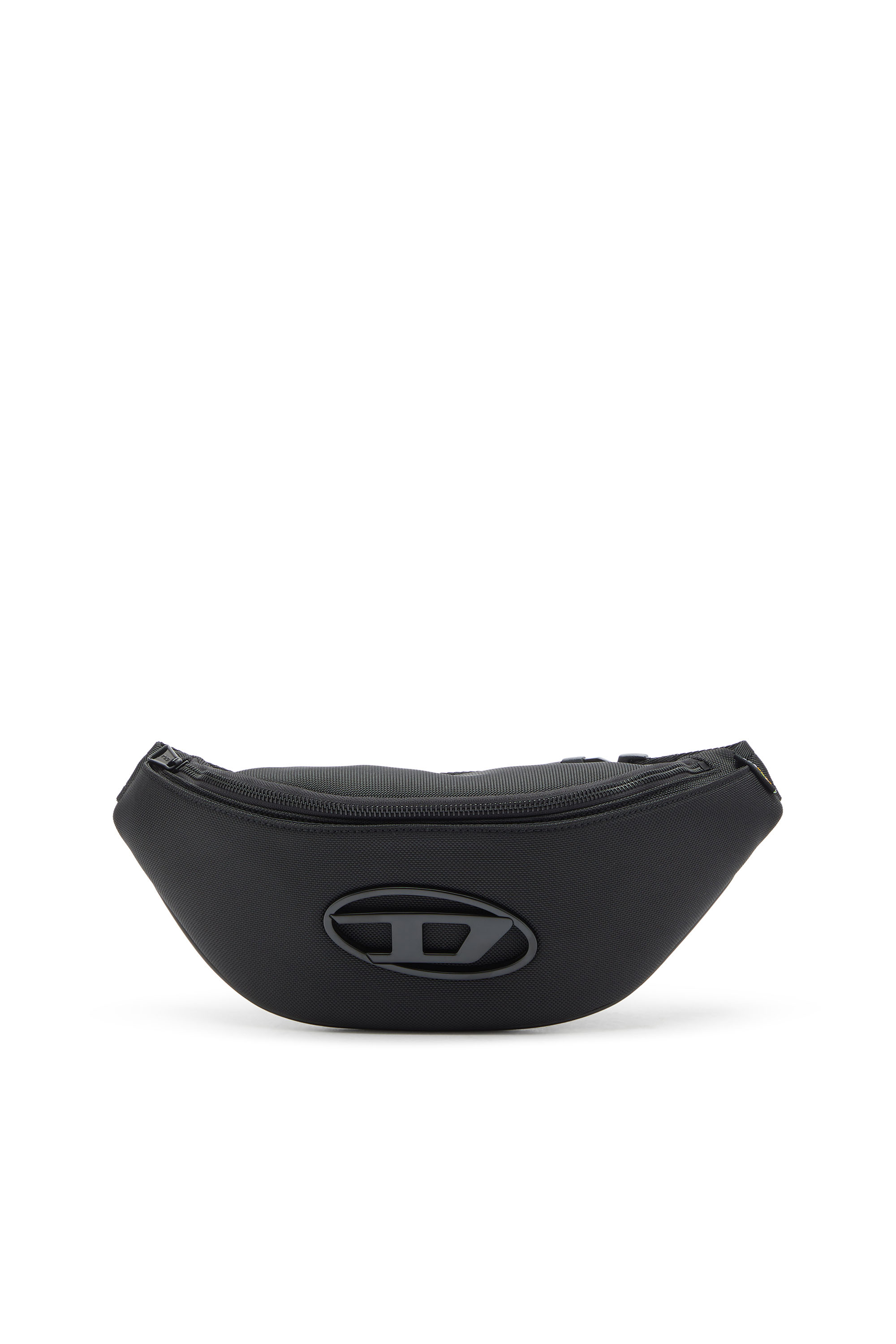 Diesel - HOLI-D BELT BAG M, Holi-D - Sac banane en nylon avec poche int&eacute;rieure Mixte in Noir - 1