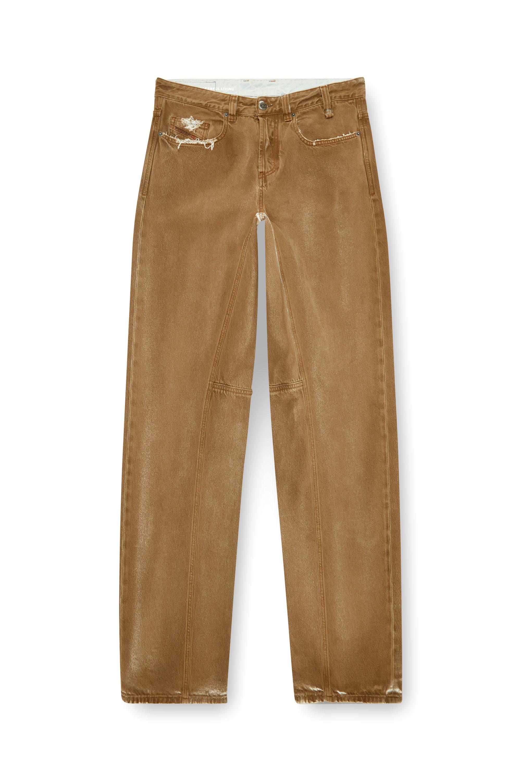 Diesel - Man's Relaxed Jeans 2001 D-Macro 09J82, Light Brown - 5