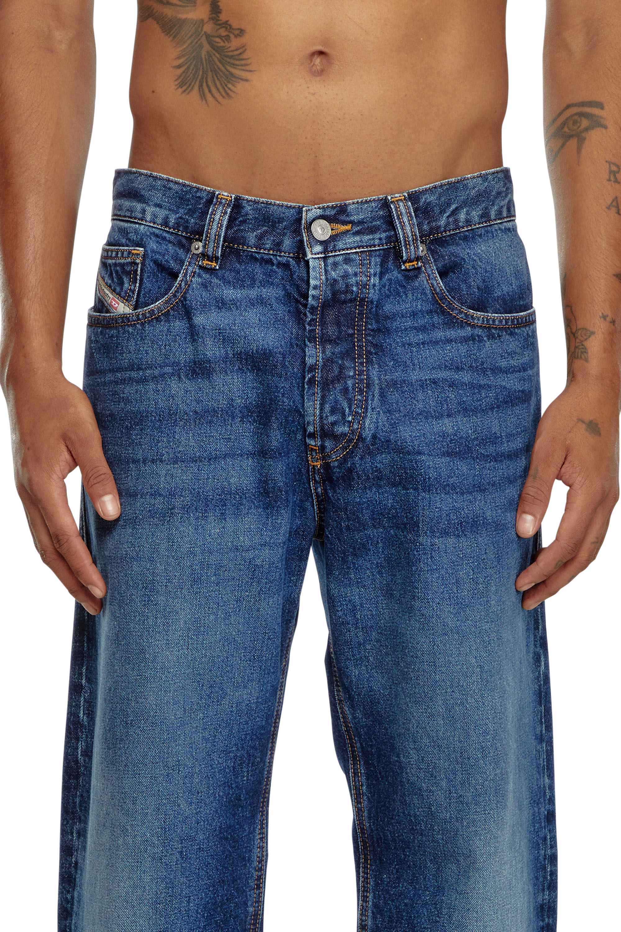 Diesel - Regular Jeans 2010 D-Macs 09I27 Homme, Bleu Foncé - Image 4