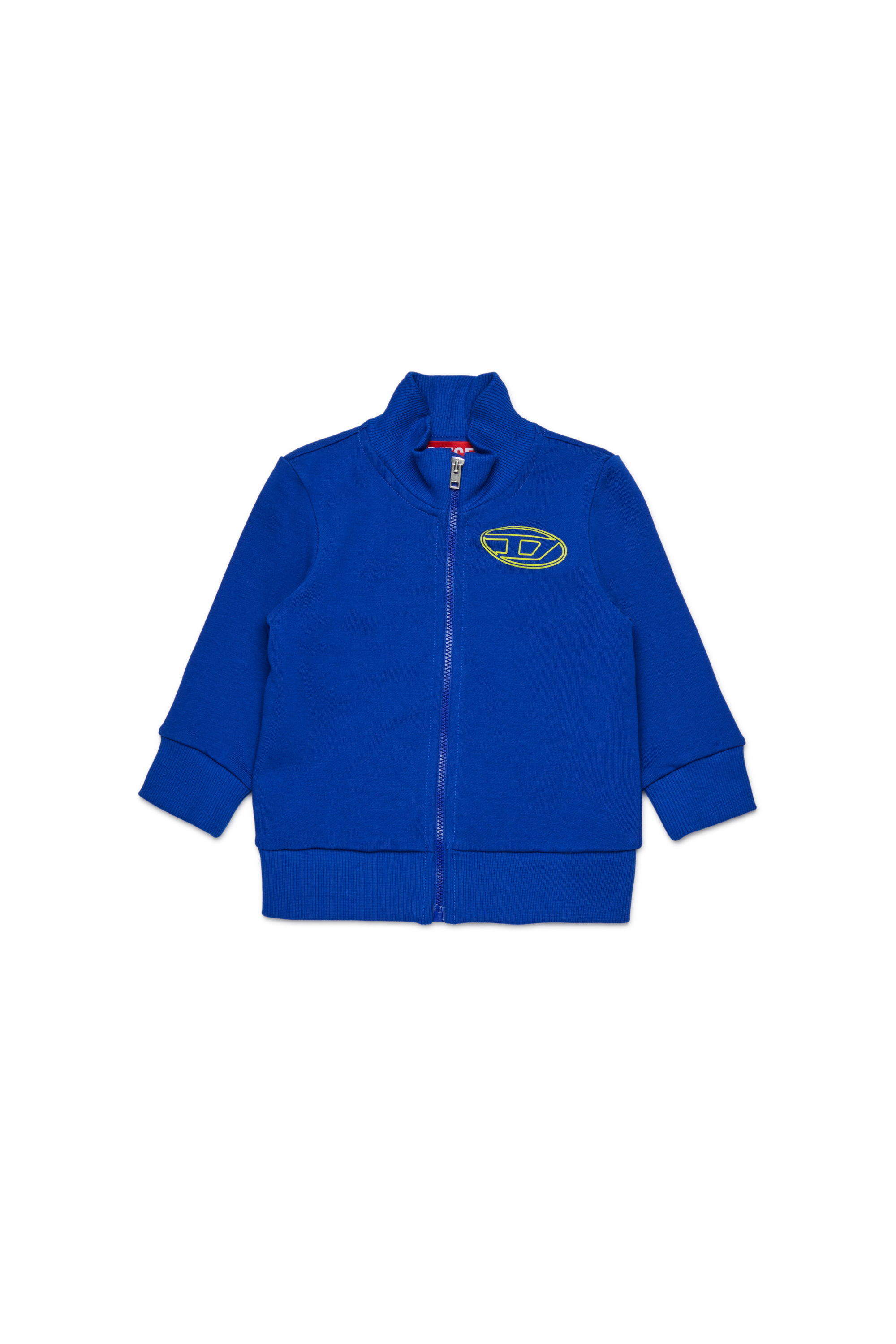 Diesel - SPENCERB, Sweat en coton avec fermeture éclair Mixte in Bleu - 1