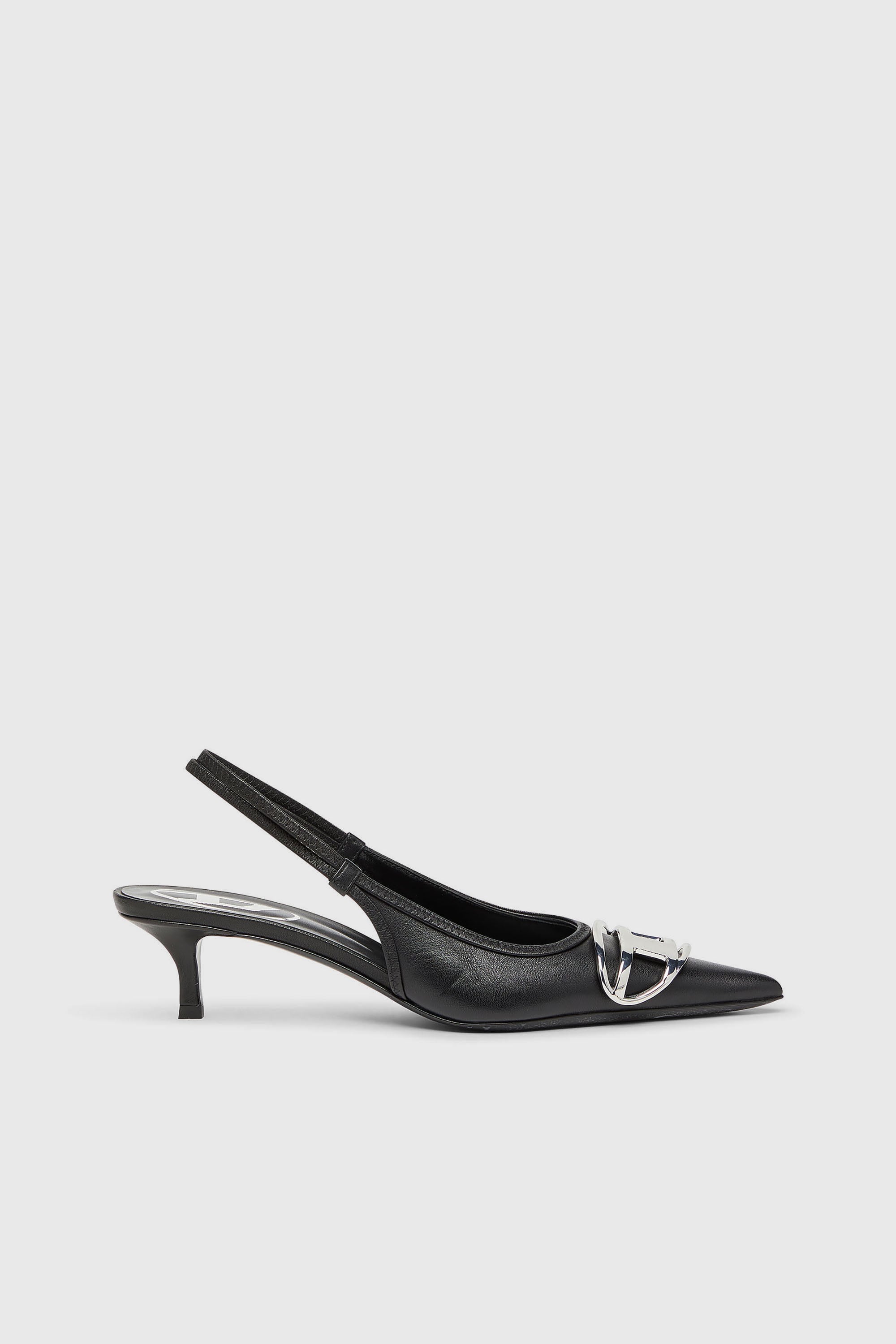 Diesel - D-VENUS SB 40, D-Venus-Escarpins slingback en cuir nappa Femme in Noir - 1