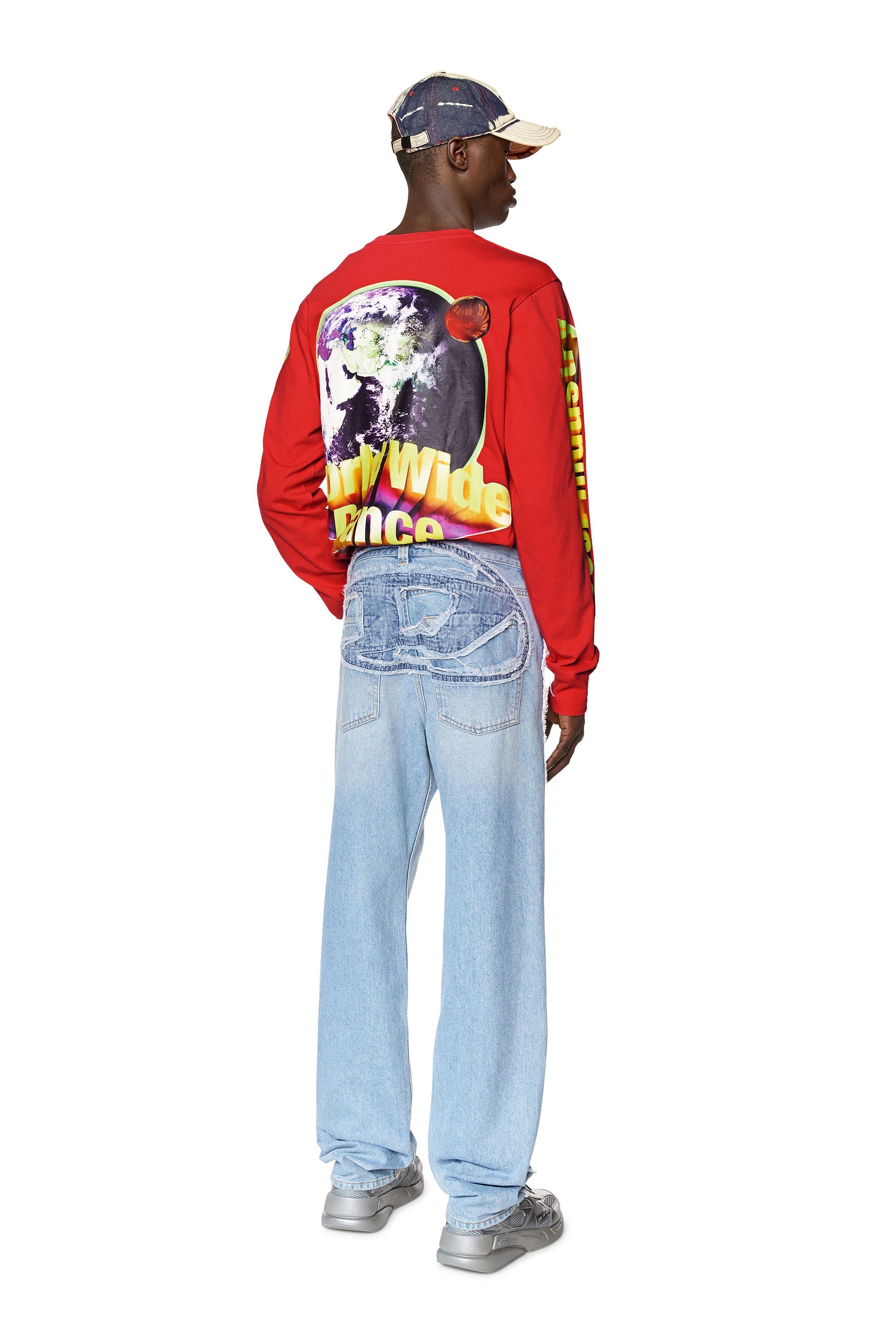 Diesel - T-JUST-LS-L1, Red - Image 2