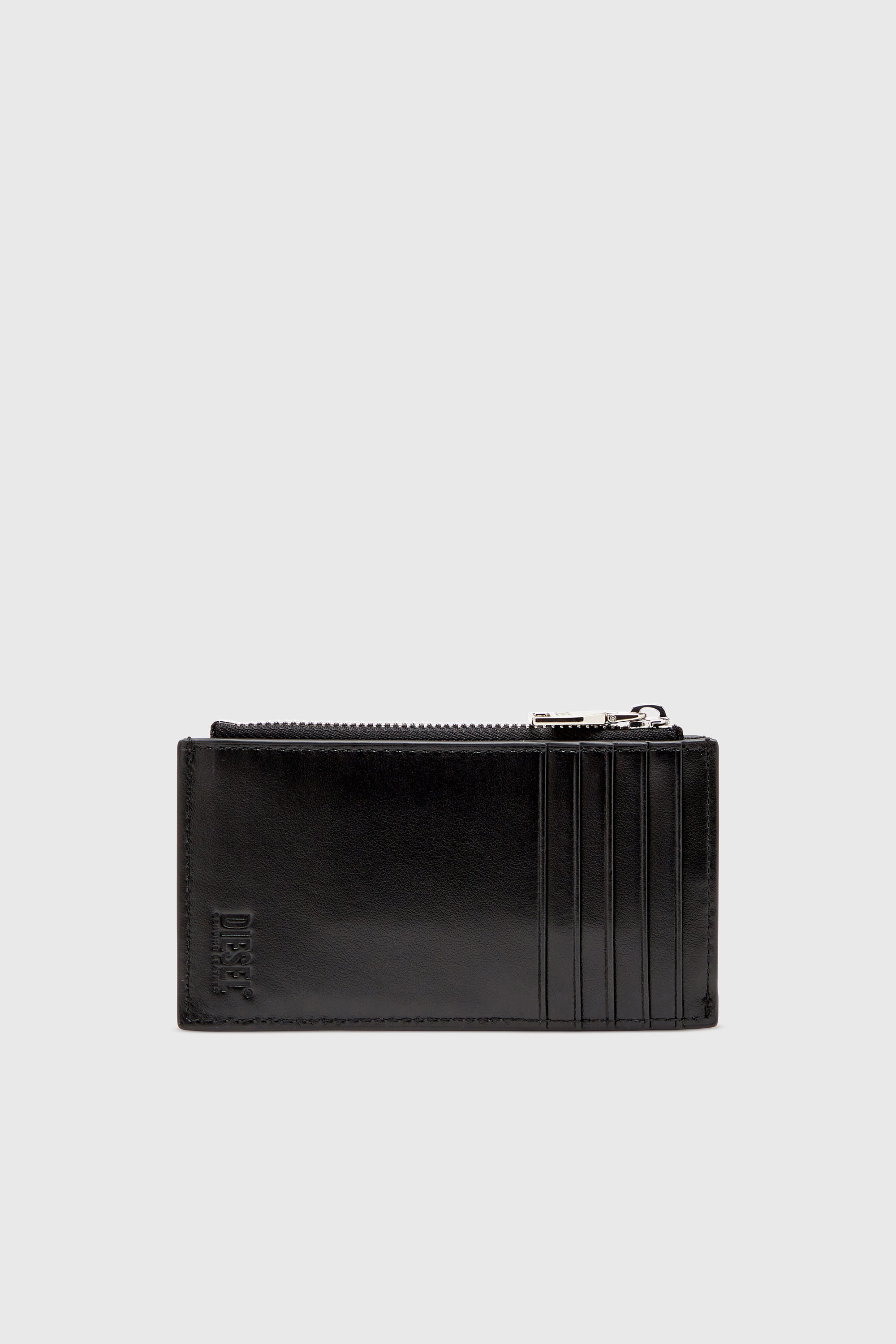 Diesel - 1DR CARD HOLDER III, Porte-cartes plat en cuir nappa Femme in Noir - 2