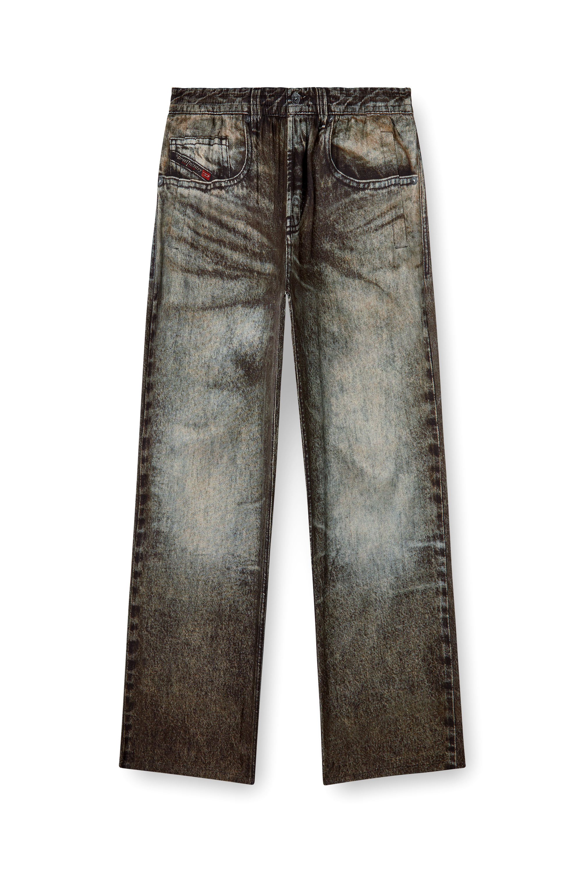 Diesel - P-THECK-LKCT, Pantalon élastiqué en viscose effet denim Homme in ToBeDefined - 3