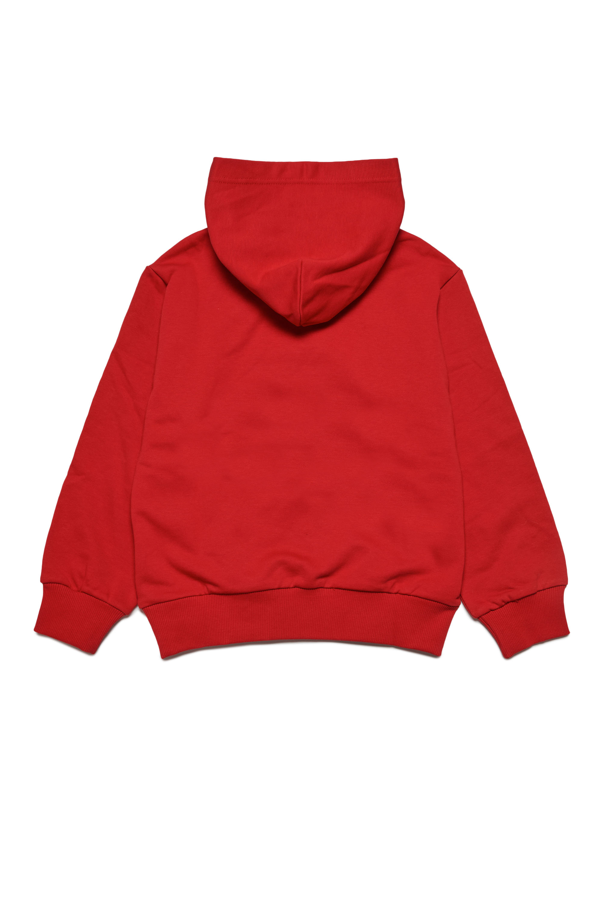 Diesel - LSFORT DI OVER HOOD, Mixte Sweat-shirt à capuche avec logo imprimé in Rouge - Image 2