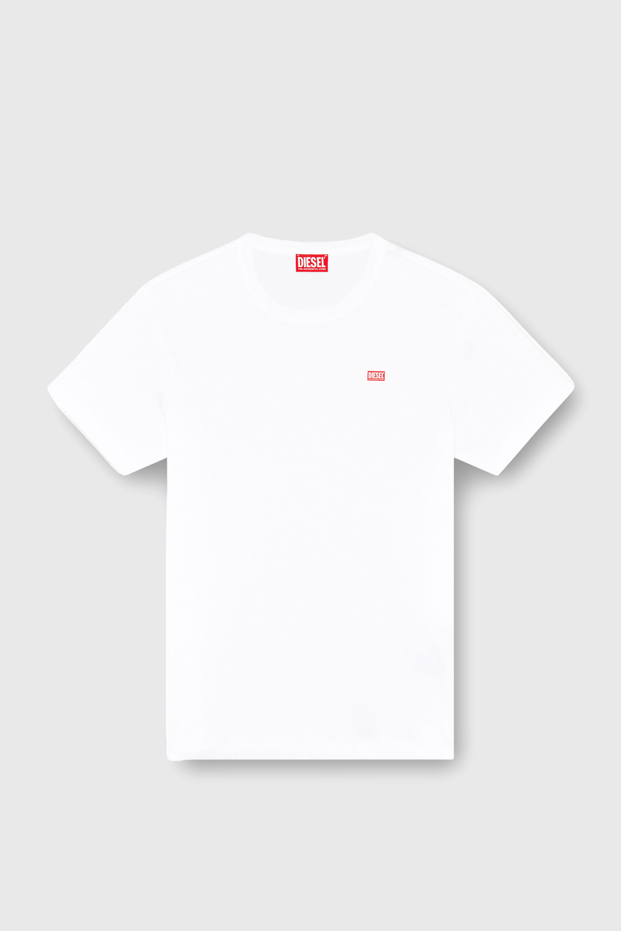 Diesel - T-MIEGOR-K77, T-shirt en coton merceris&eacute; Homme in Blanc - 2