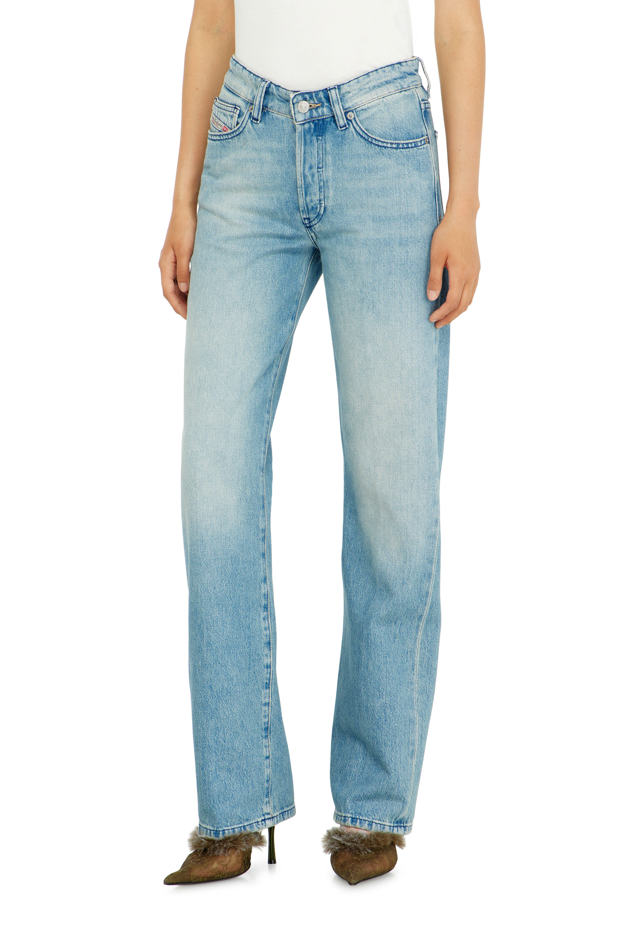 Diesel - Woman's Regular Jeans 1971 D-Sent 0BEBF, Light Blue - 1