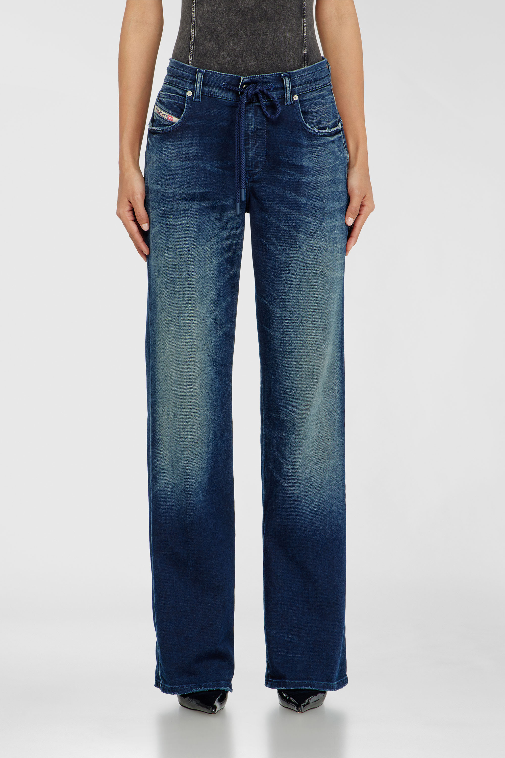 Diesel - Regular 2071 D-Meel Joggjeans&reg; 09P93 Femme, Bleu Fonc&eacute; - Image 2