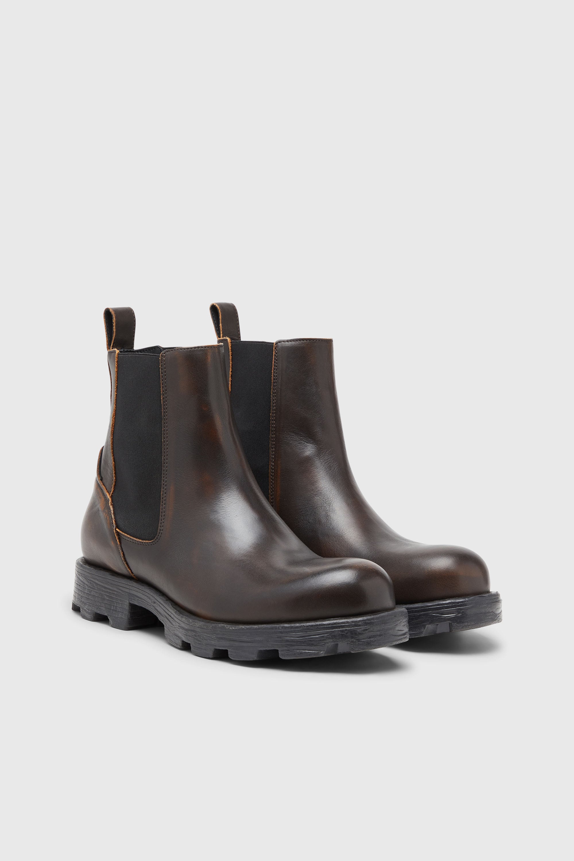 Diesel - D-HAMMER CH, Man's D-Hammer-Chelsea boots in brushed leather in Brown - 2