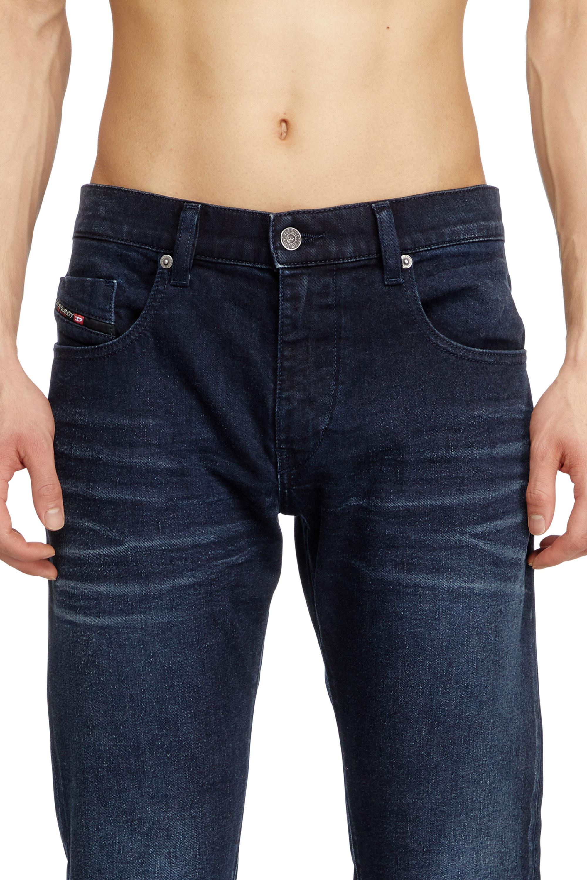 Diesel - Slim Jeans 2019 D-Strukt 0BMBX Homme, Bleu Fonc&eacute; - Image 4