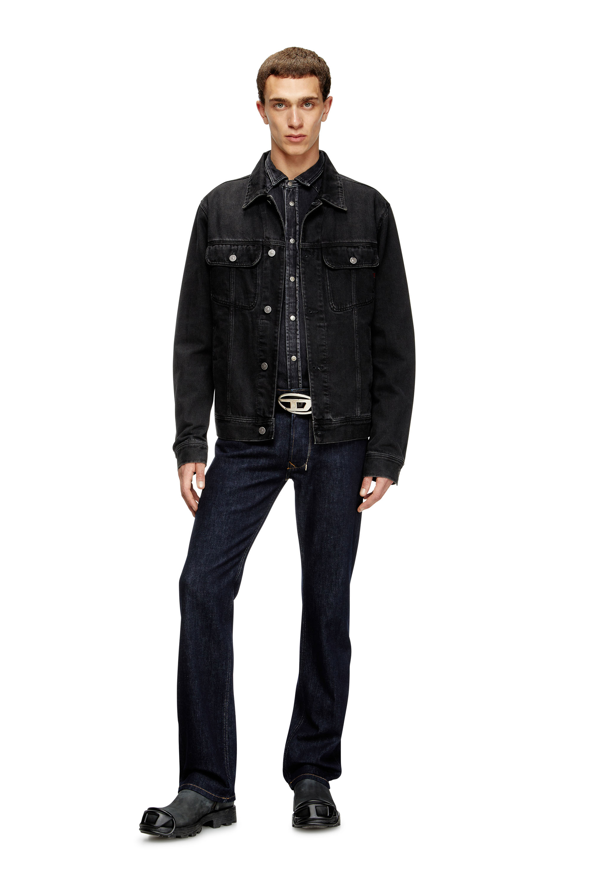 Diesel - Regular Jeans 1985 Larkee 0DBEJ Homme, Bleu Foncé - Image 2