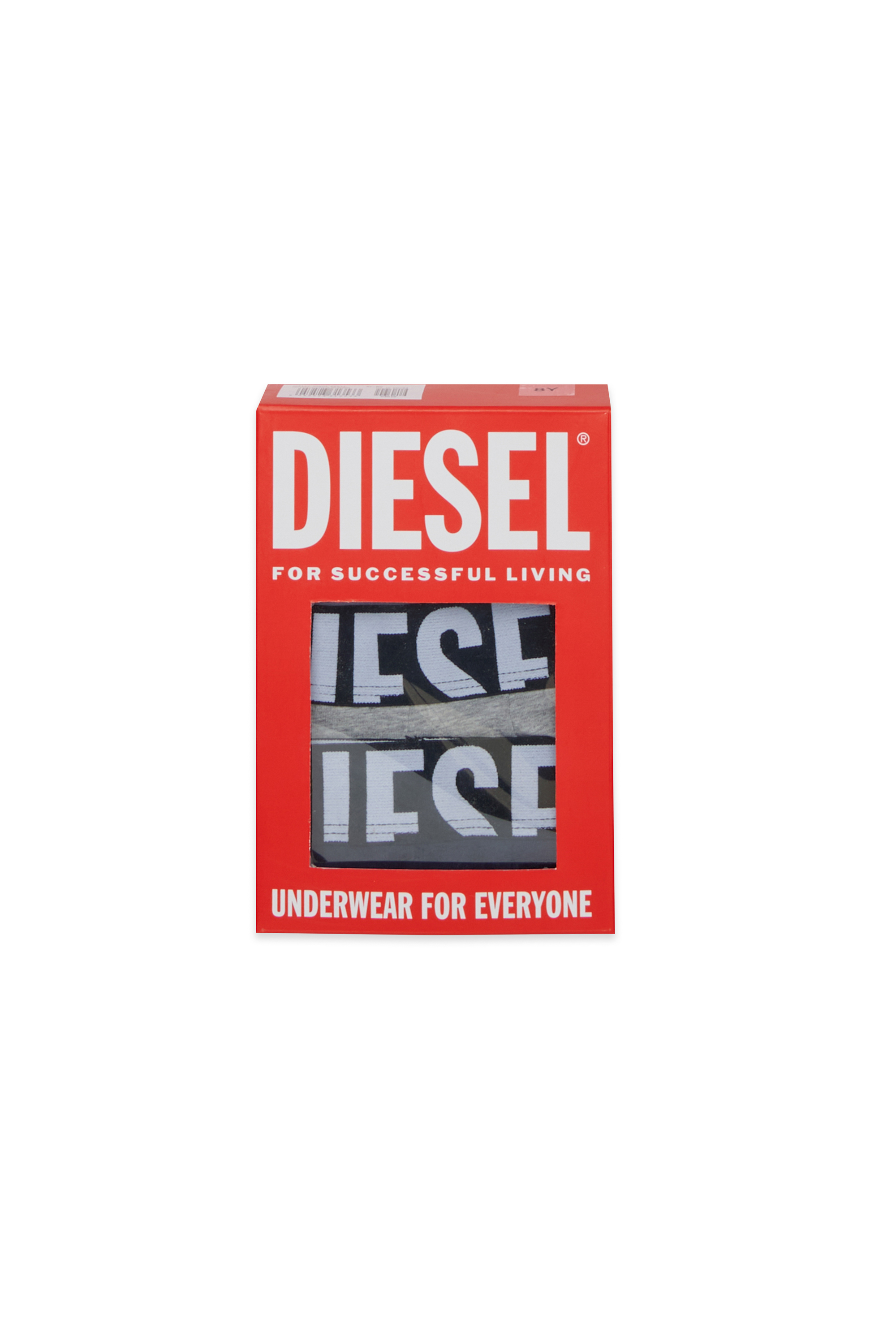 Diesel - UM-UMILLOTRIPACK-DD, Man's 3-pack boxer briefs in stretch cotton in Grey/Black - 3