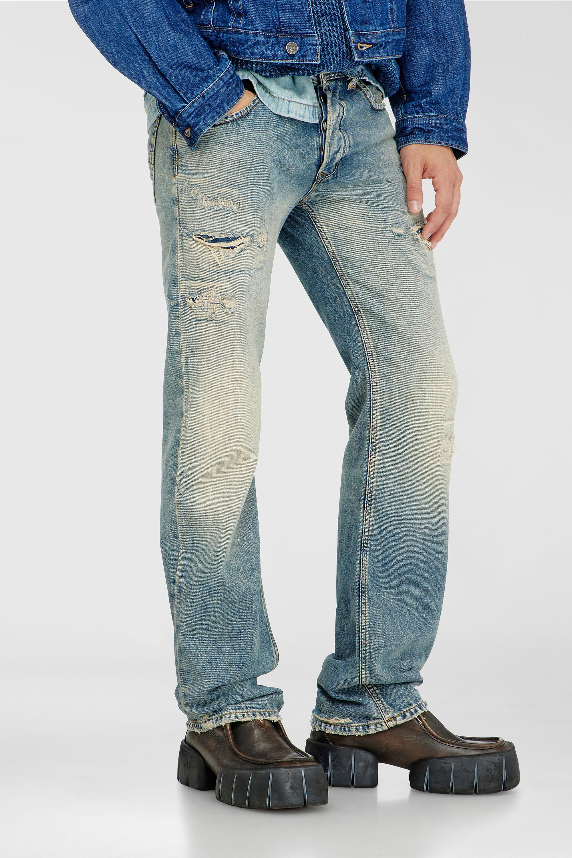 Diesel - Regular Jeans 1985 Larkee 09P62 Homme, Bleu moyen - Image 7