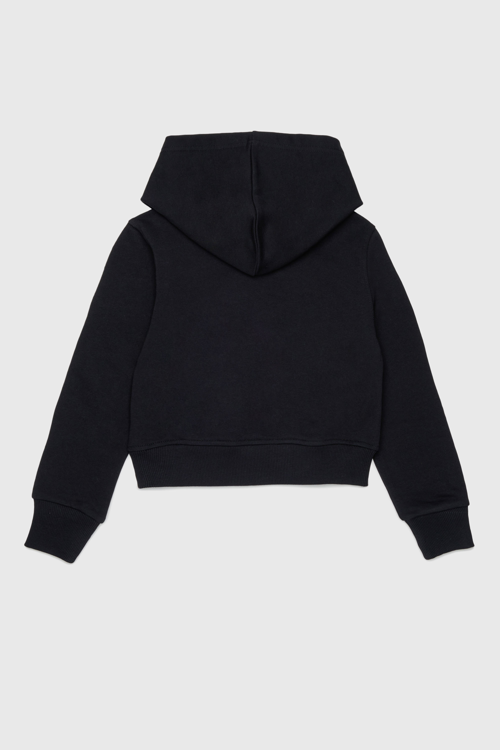 Diesel - SPALLYHOOD, Sweat &agrave; capuche avec logo en sequins Femme in Noir - 2