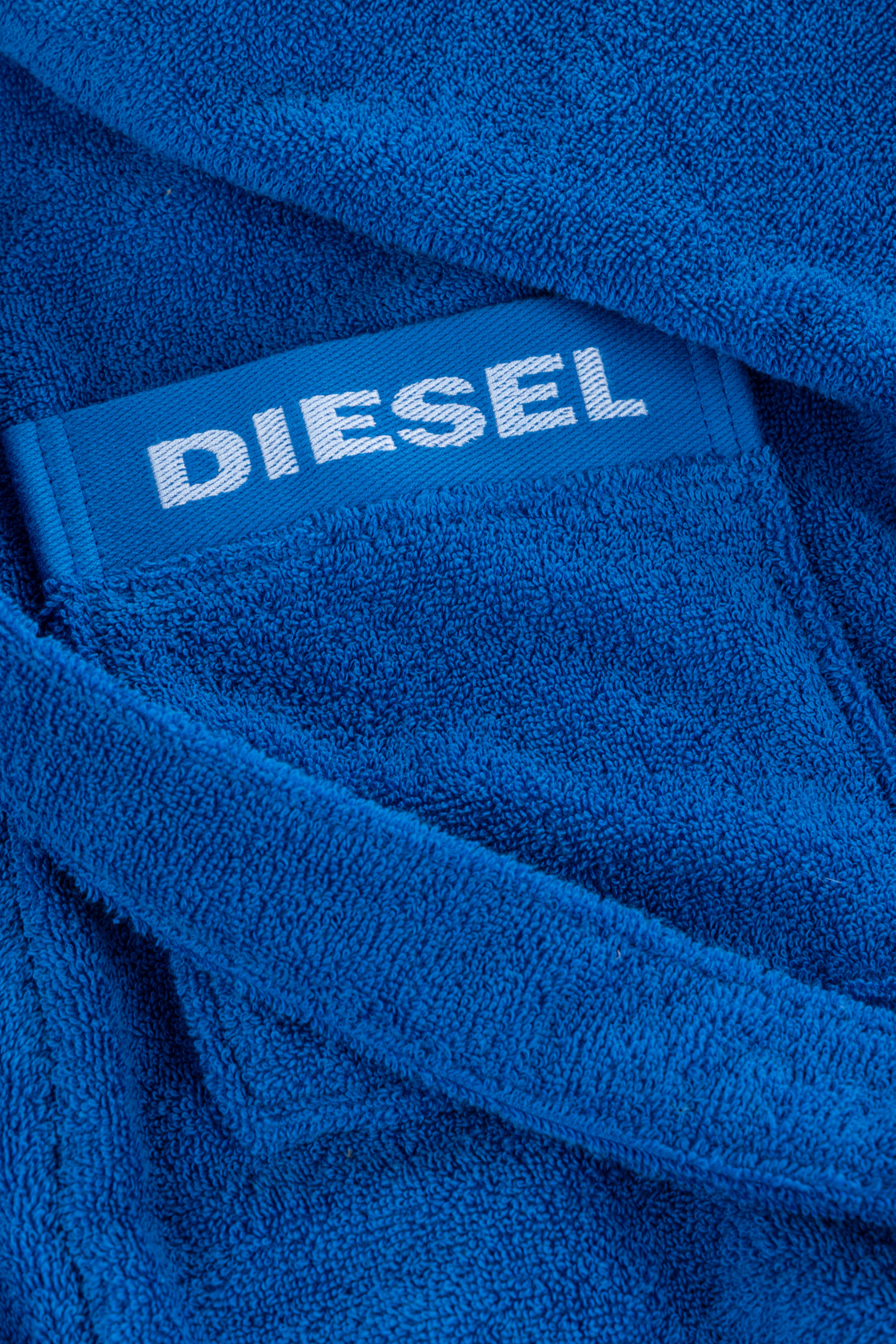 Diesel - 1015112 LOGO-COTTON BATHROBE SIZE M/L BL, Peignoir en Éponge de Coton, taille M/L Mixte in Bleu - 2