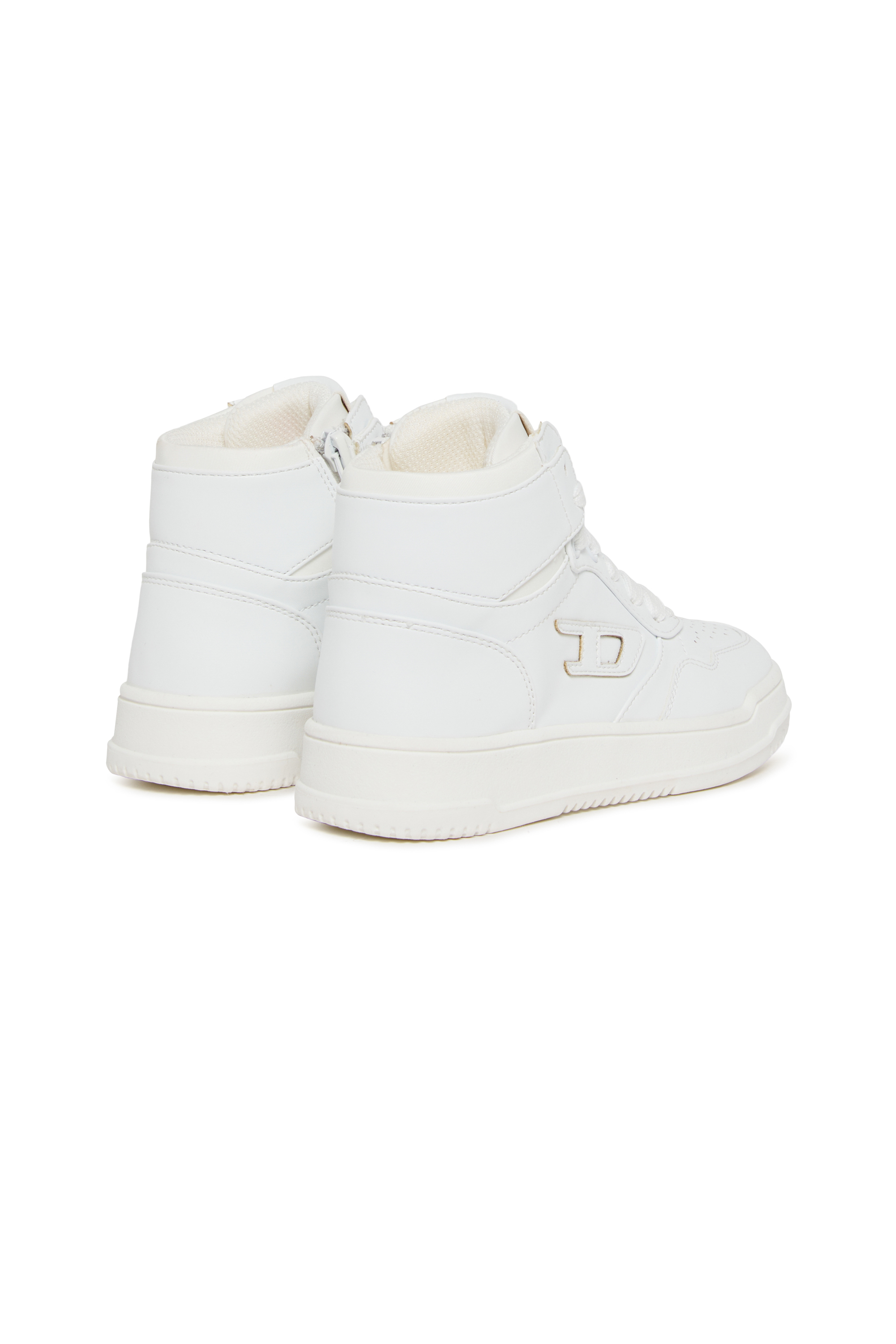 Diesel - S-COU-HI, S-COU-HI-Baskets montantes avec d&eacute;tail D Mixte in Blanc - 3
