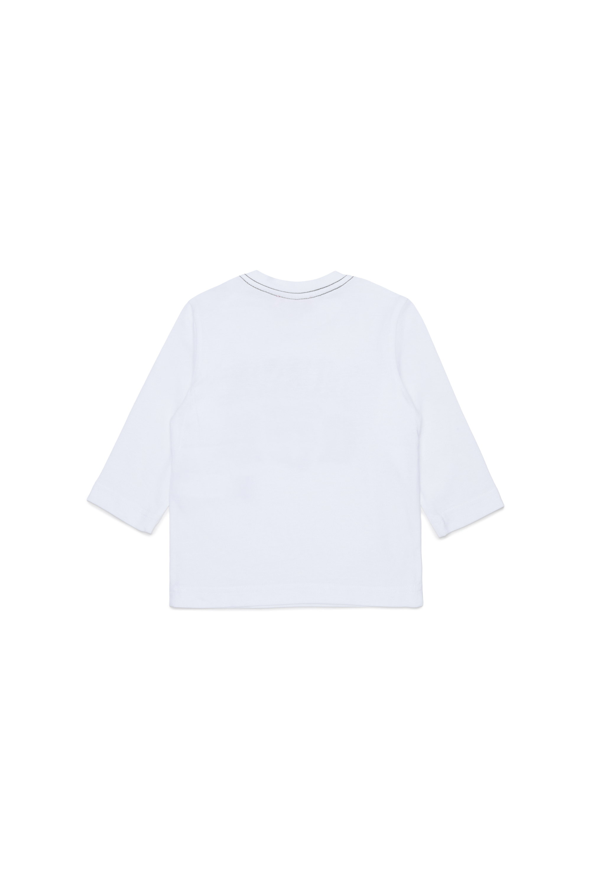 Diesel - TBANB, T-shirt &agrave; manches longues avec logo imprim&eacute; Homme in Blanc - 2