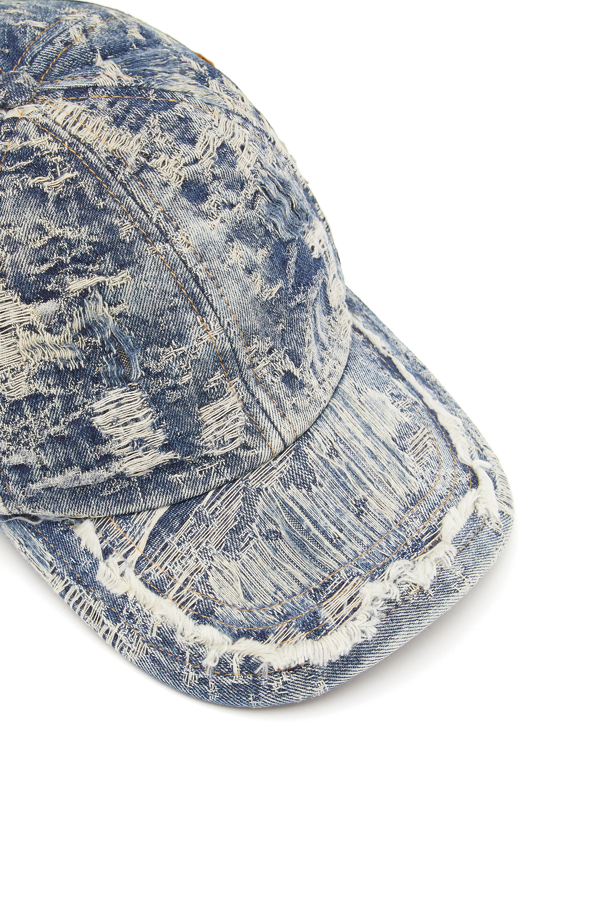 Diesel - C-ARMELO, Casquette de baseball en denim vieilli Homme in Bleu - 3