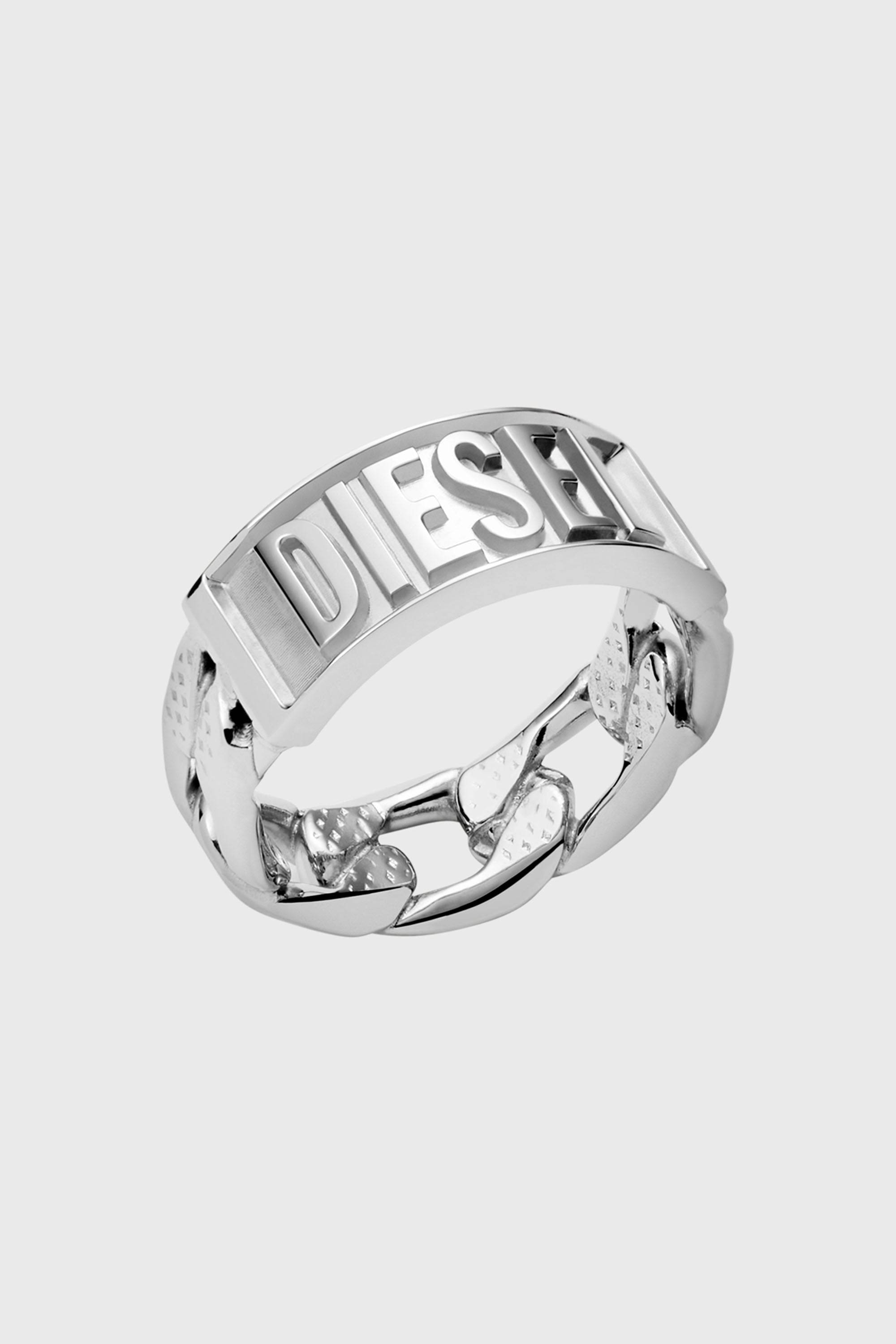 Diesel - DX1347, Bague en acier  inoxydable Homme in Gris argent&eacute; - 1