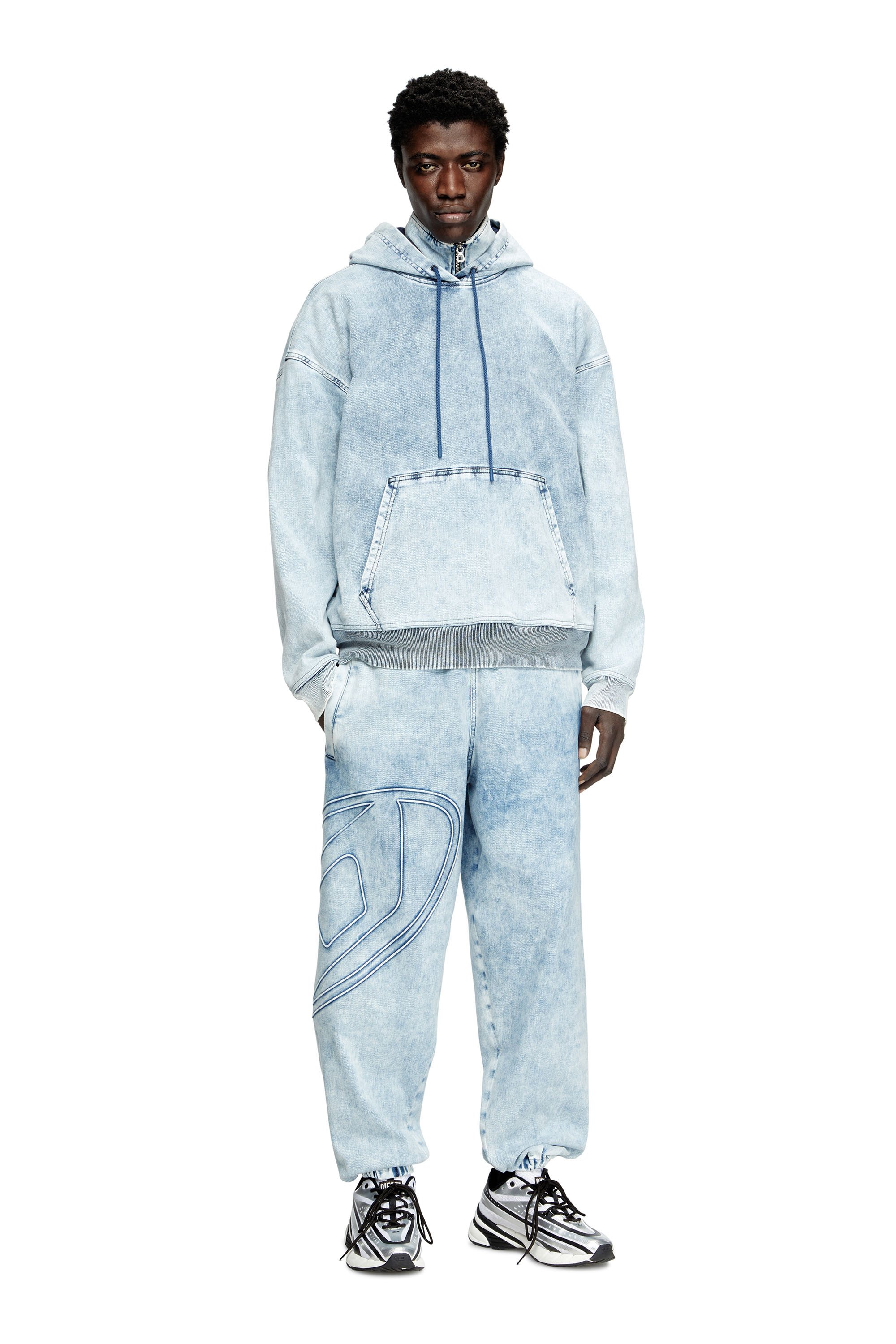 Diesel - Slim D-Pint Track Denim 0ABCN Mixte, Bleu Clair - Image 3