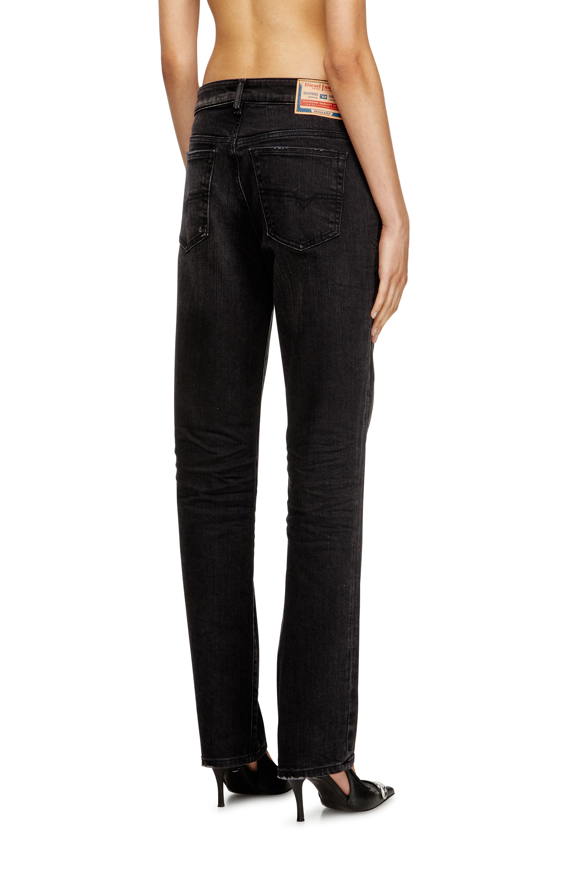 Diesel - Regular Jeans 1989 D-Mine 09M75 Femme, Noir/Gris foncé - Image 4