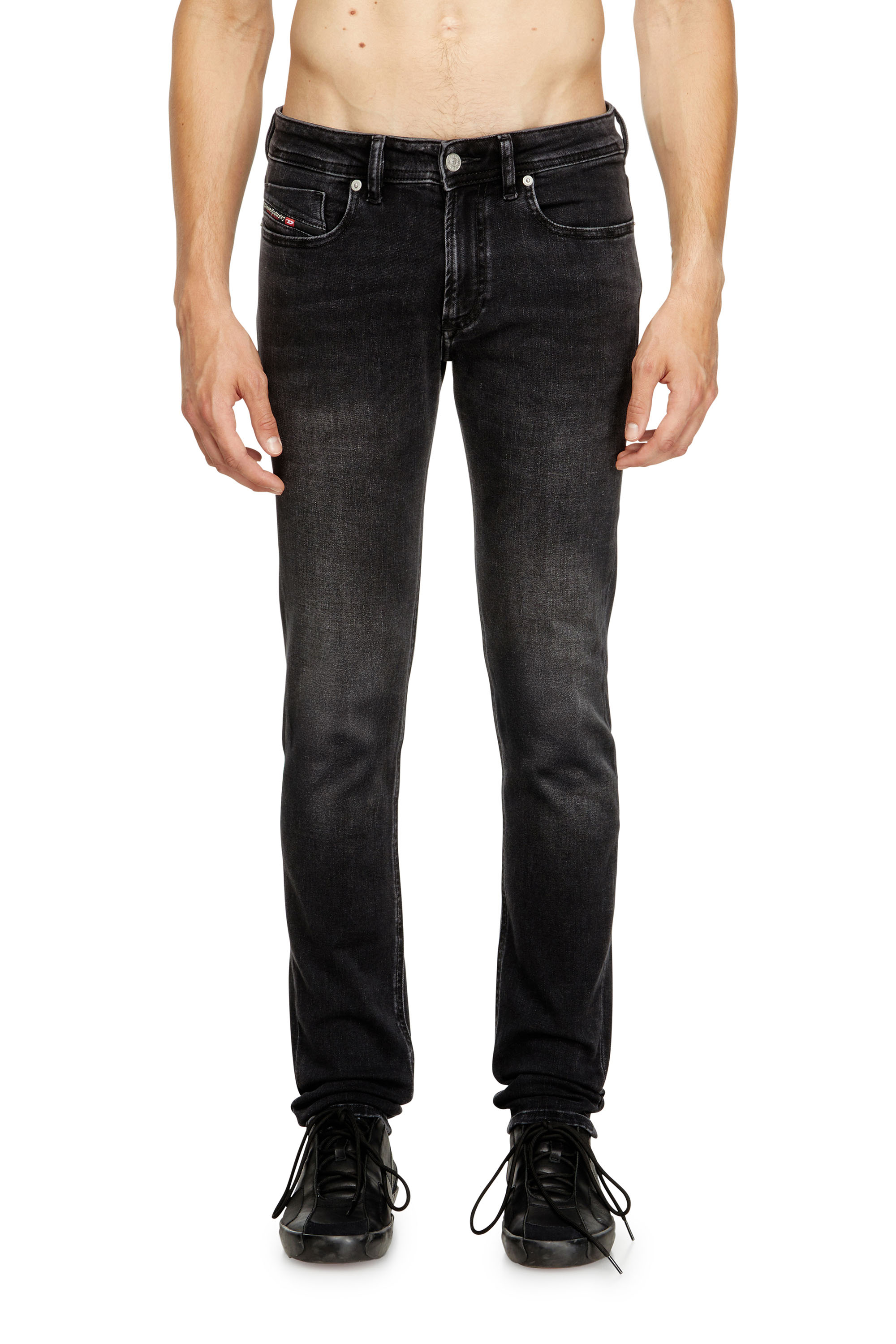 Diesel - Man's Skinny Jeans 1979 Sleenker 0DBDN, Black/Dark grey - 3