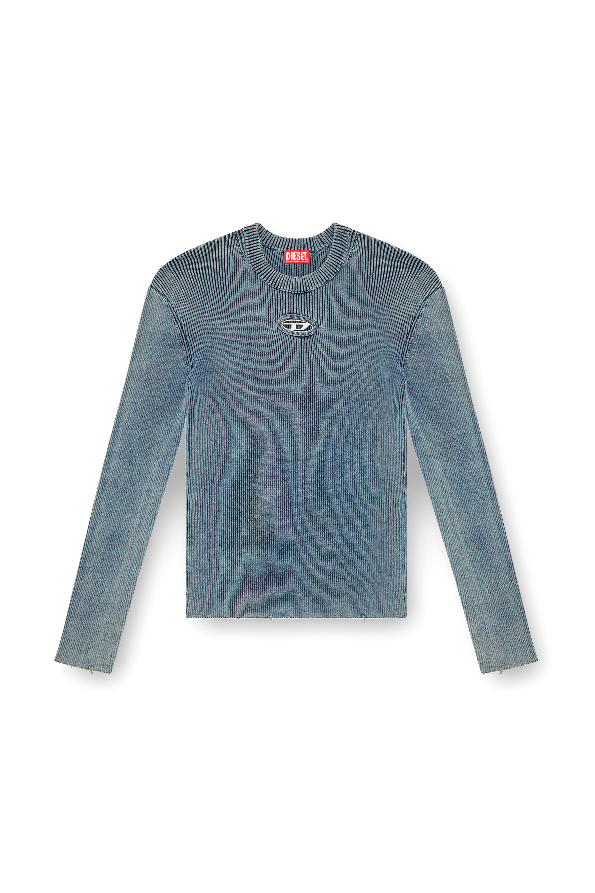 Diesel - K-DARIN-A, Pull cut-out avec Oval D Homme in Bleu - 2