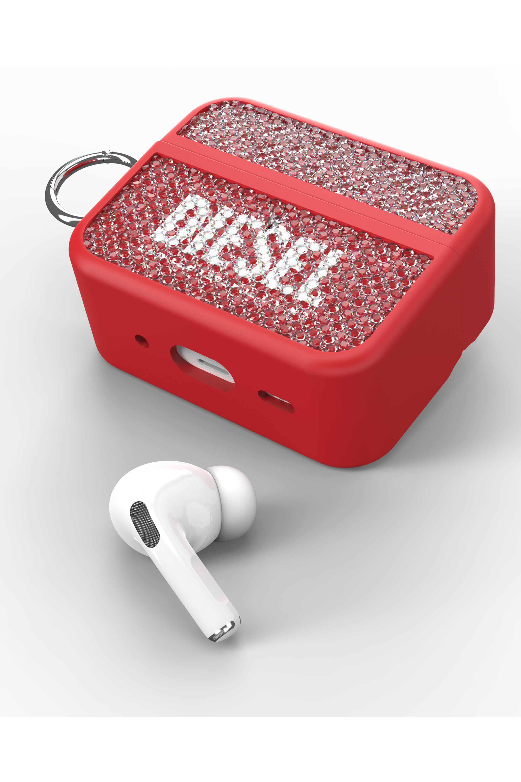 Diesel - 60196 AIRPOD CASE, Coque Swarosky pour Airpods Pro / Pro 2 Mixte in Rouge - 3