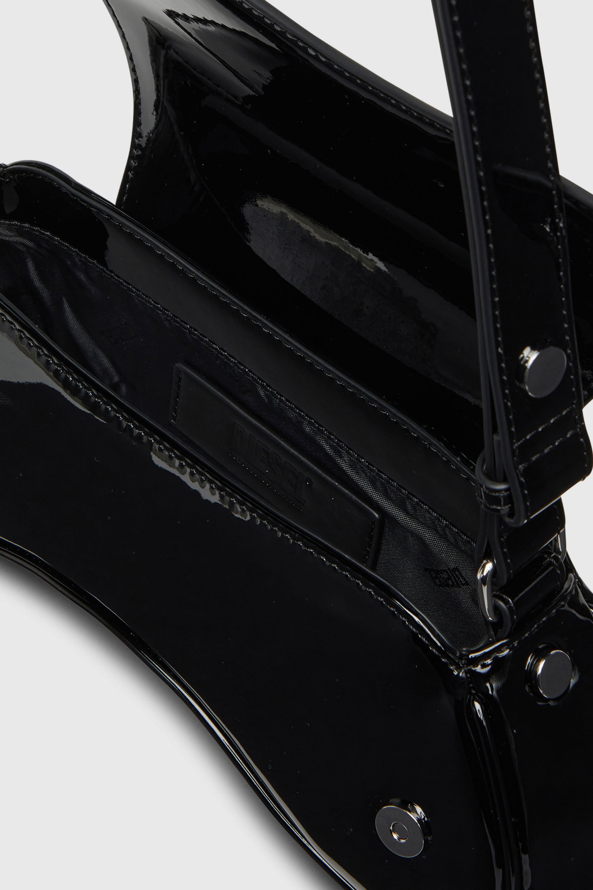 Diesel - PLAY CROSSBODY, Play-Sac &agrave; bandouli&egrave;re glossy Femme in Noir - 4