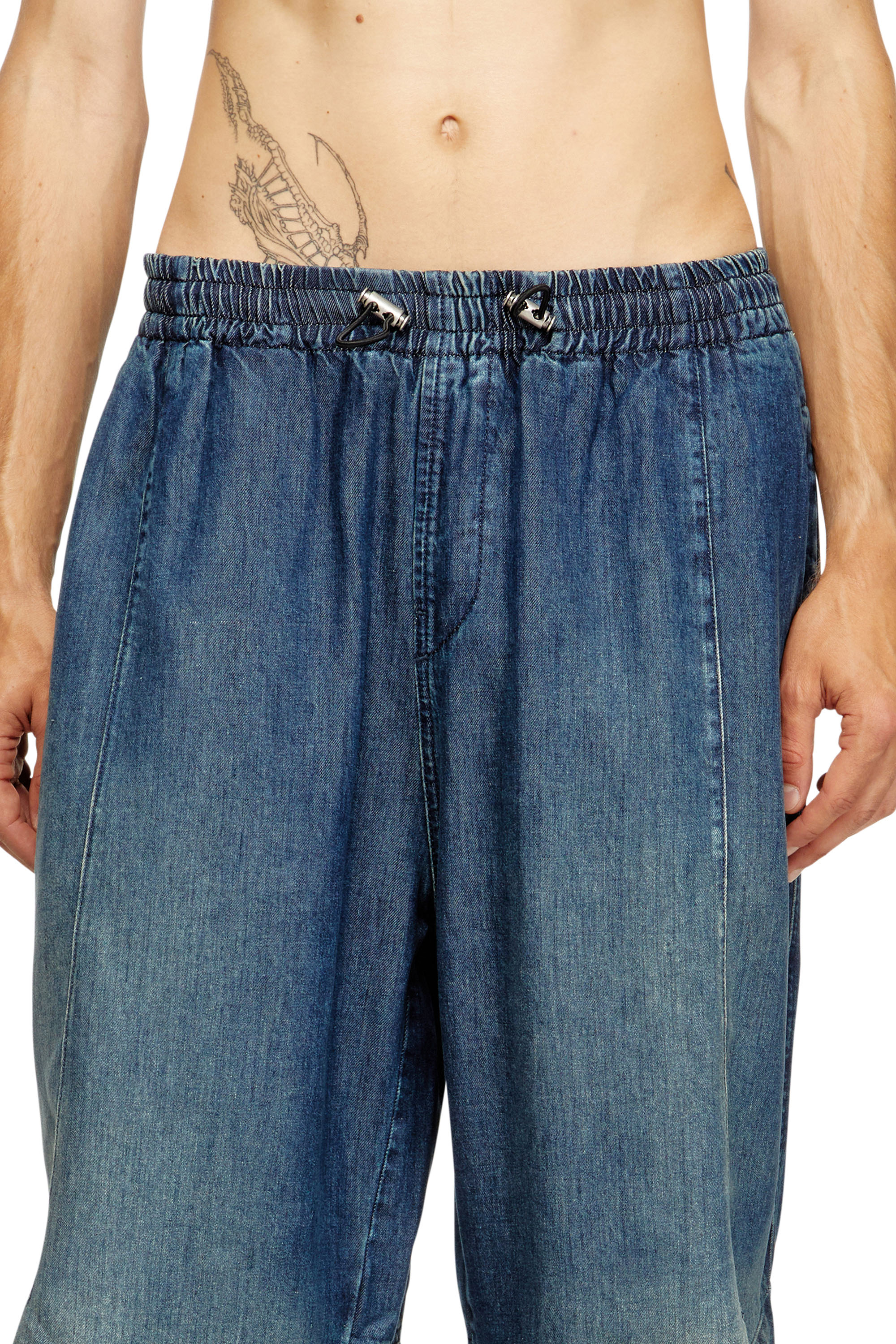 Relaxed Jeans D-Pari 068TC, Bleu Foncé Diesel - Relaxed Jeans D-Pari 068TC Homme, Bleu Foncé - Image 5