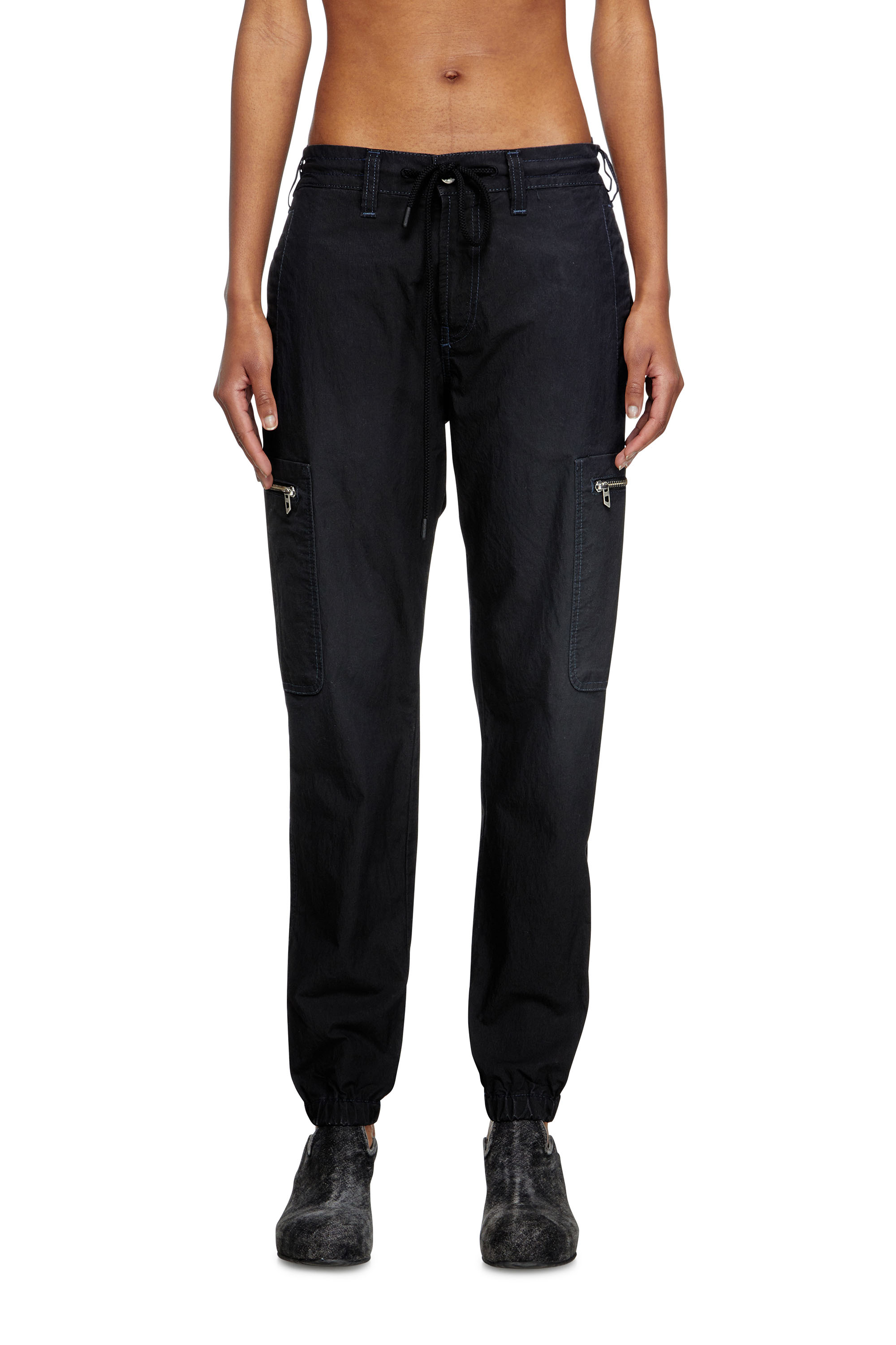 Diesel - Slim D-Lab JoggJeans® 068SJ Mixte, Noir/Gris foncé - Image 1