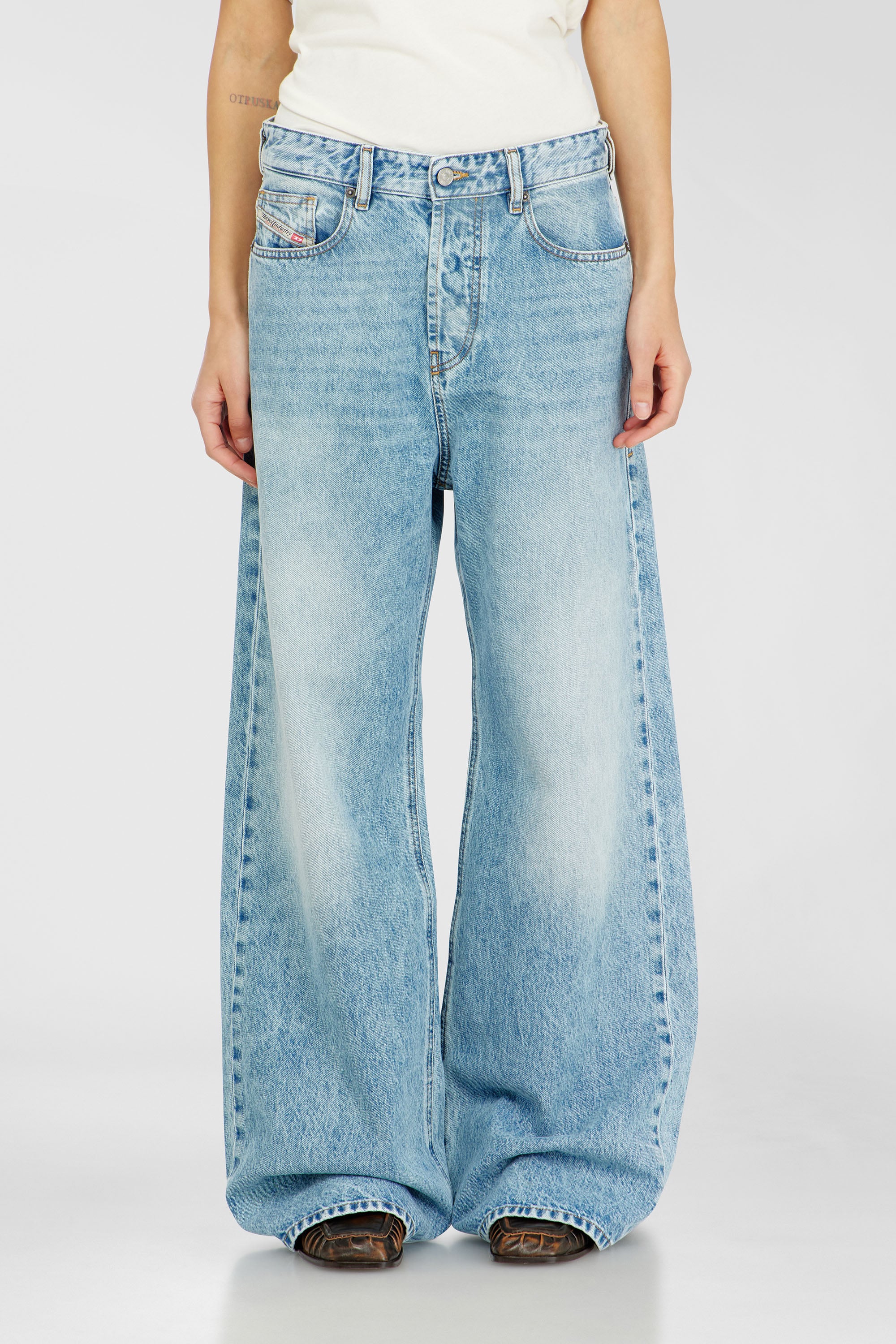 Diesel - Relaxed Jeans 1996 D-Sire 09I29 Mixte, Bleu Clair - Image 2