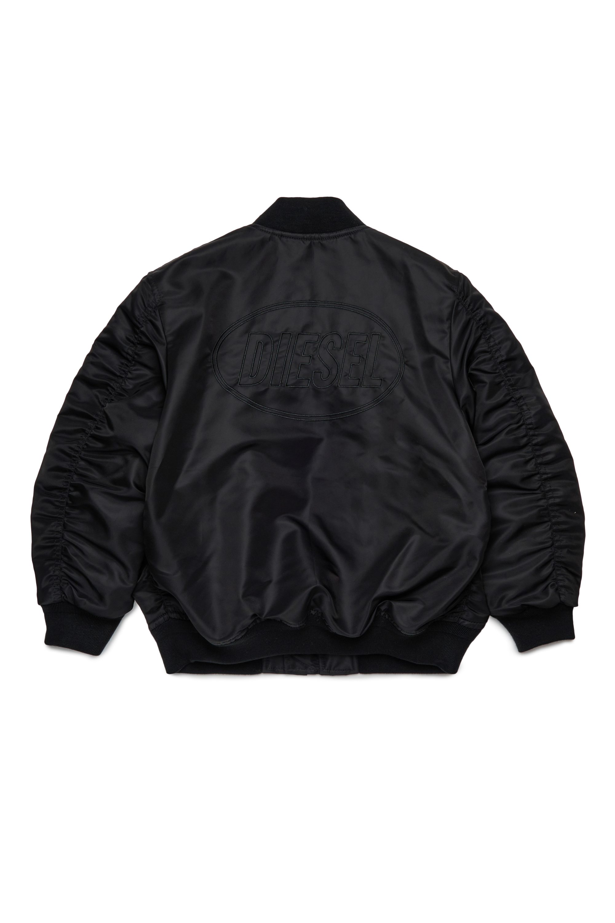 Diesel - JHELD, Blouson bomber en nylon avec logo brodé Homme in Noir - 2