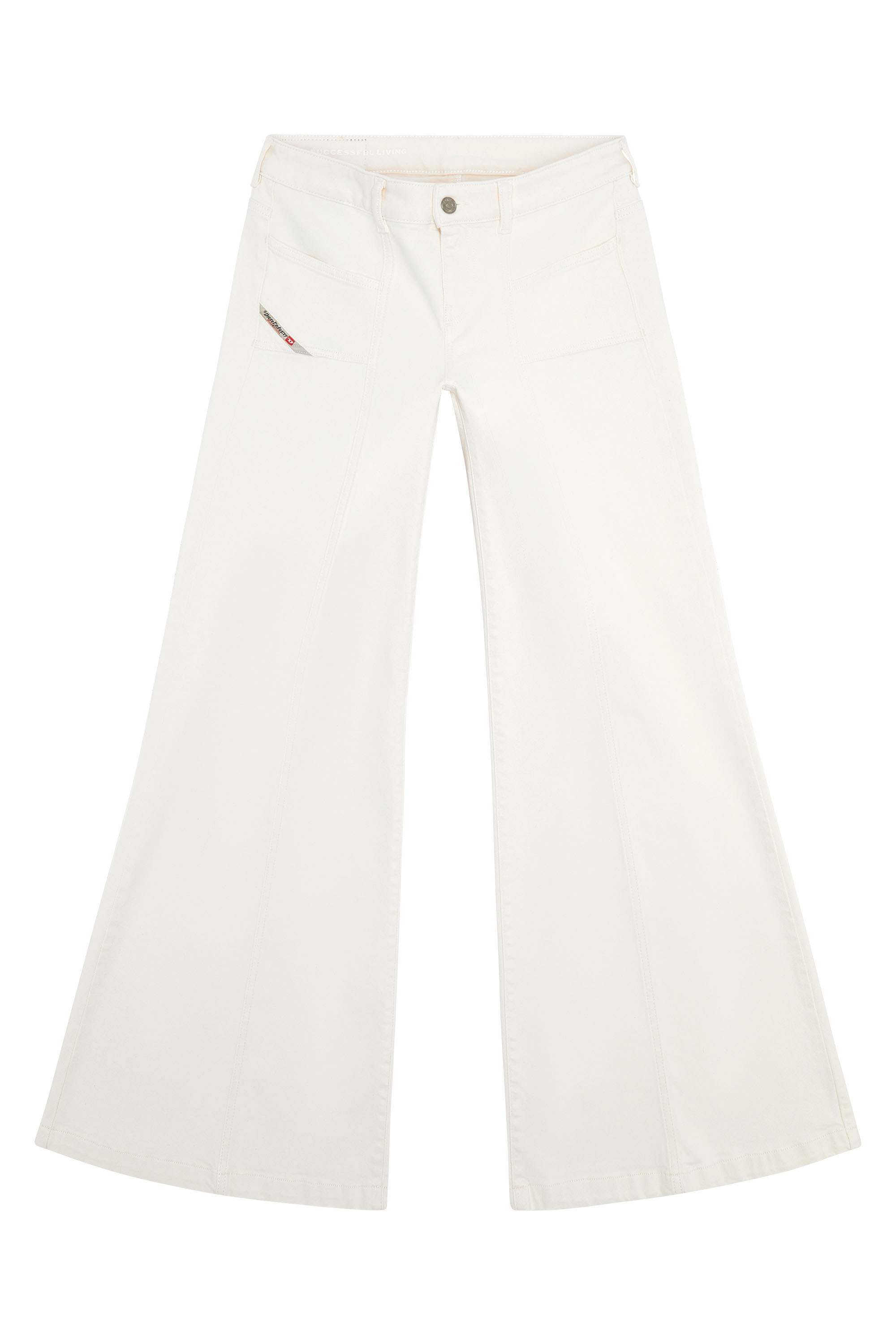 Diesel - Bootcut and Flare Jeans D-Akii 09J68, Blanc - Image 3