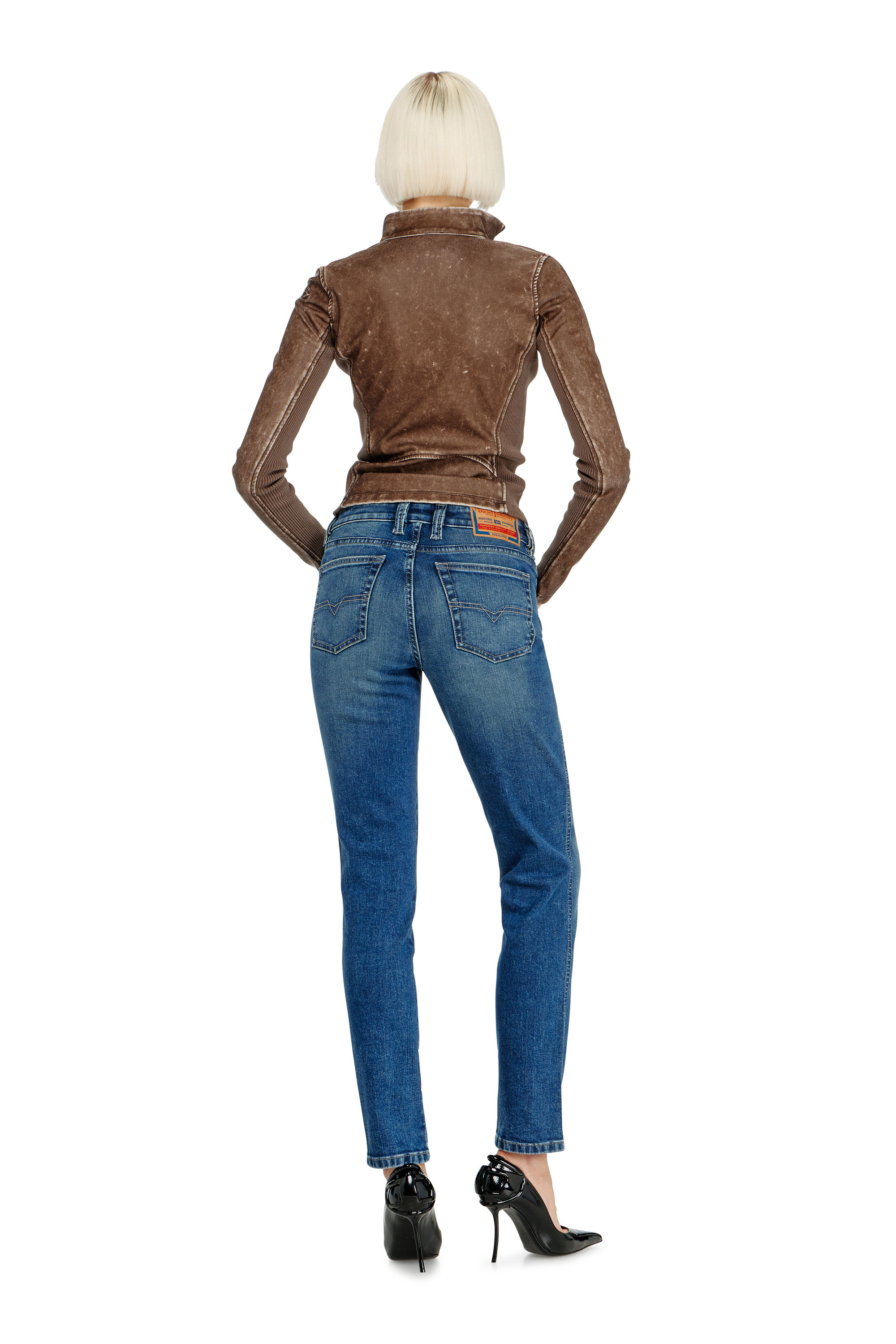 Diesel - Slim Jeans 1992 D-Jiann 0DBEE Femme, Bleu moyen - Image 3