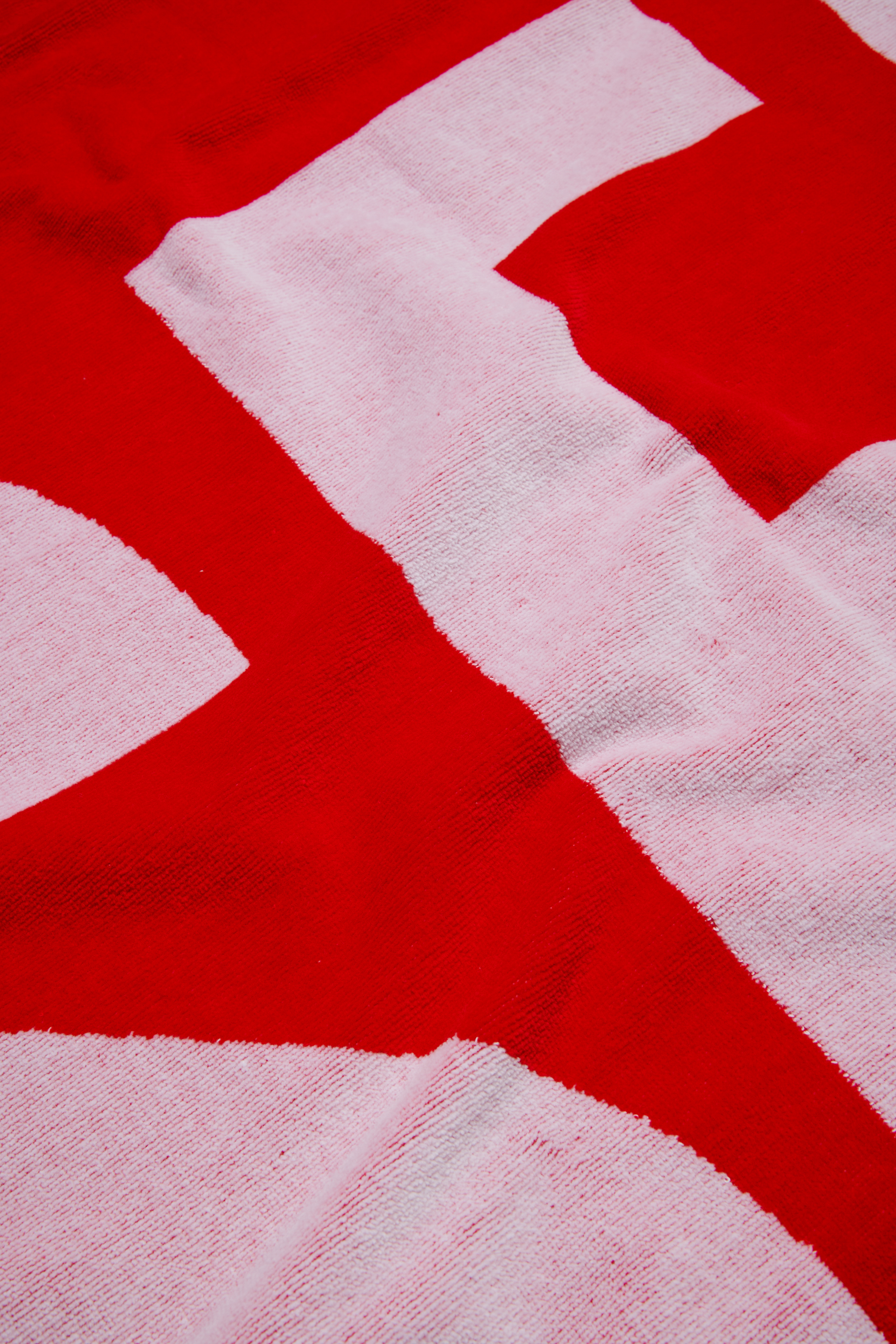 Diesel - HELMY, Serviette en coton avec logo maxi Mixte in Rouge - 3