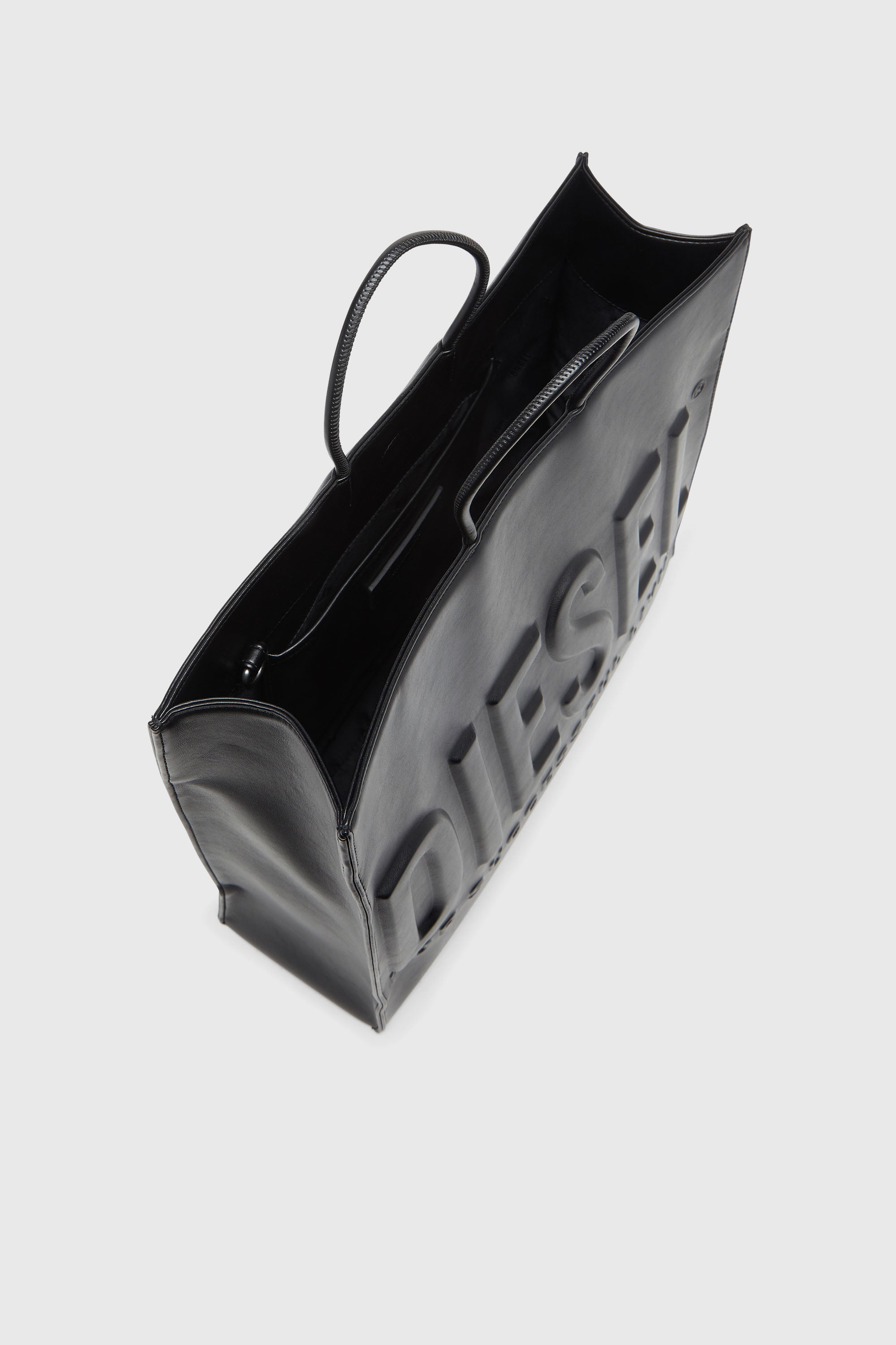 Diesel - DSL 3D SHOPPER EW X, Unisex's Dsl 3D - Shopping bag with embossed logo in Black - 5