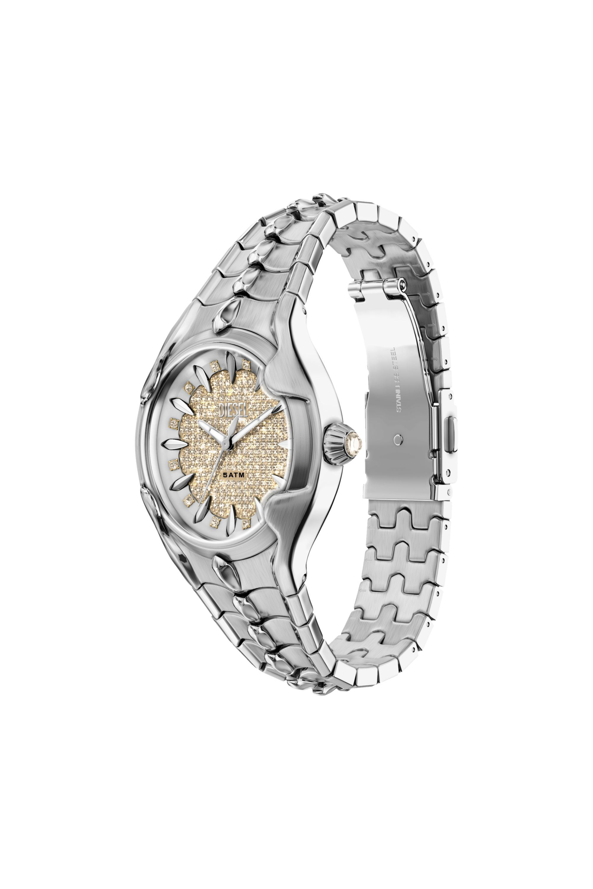 Diesel - DZ5631 WATCH, Montre Vert en acier inoxydable Homme in Gris argent&eacute; - 2