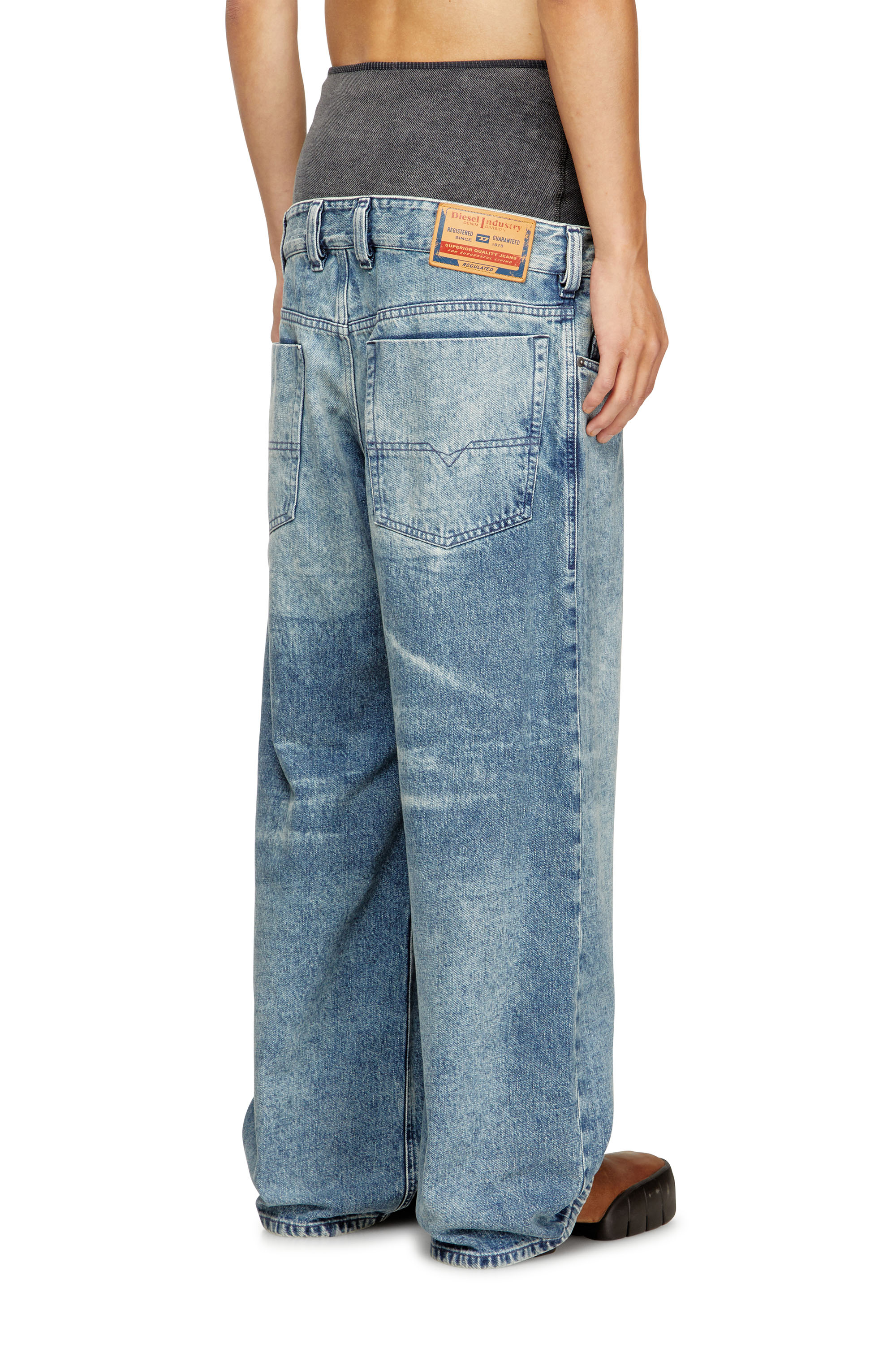 Relaxed Jeans D-Eni 09N97, Bleu moyen Diesel - Relaxed Jeans D-Eni 09N97 Homme, Bleu moyen - Image 4